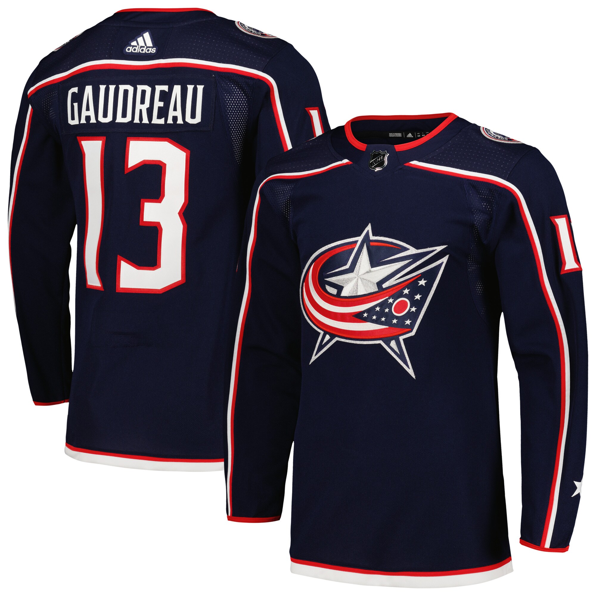 Johnny Gaudreau Columbus Blue Jackets adidas Home Primegreen Authentic Player Jersey - Navy