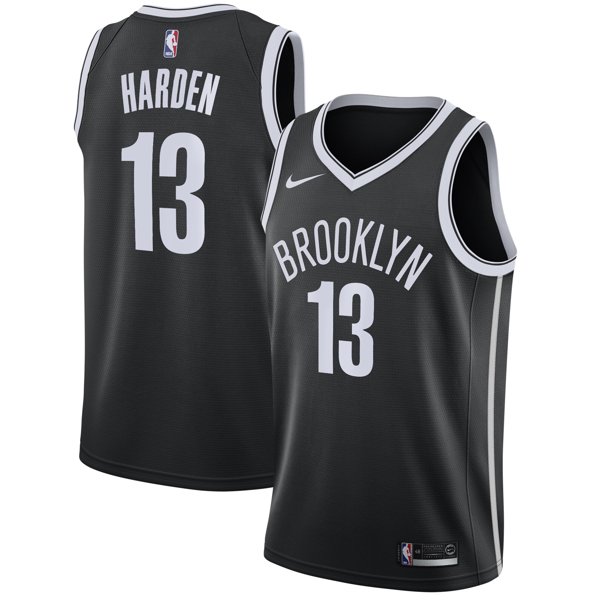 James Harden Brooklyn Nets  2020\/21 Swingman Jersey Black - Icon Edition