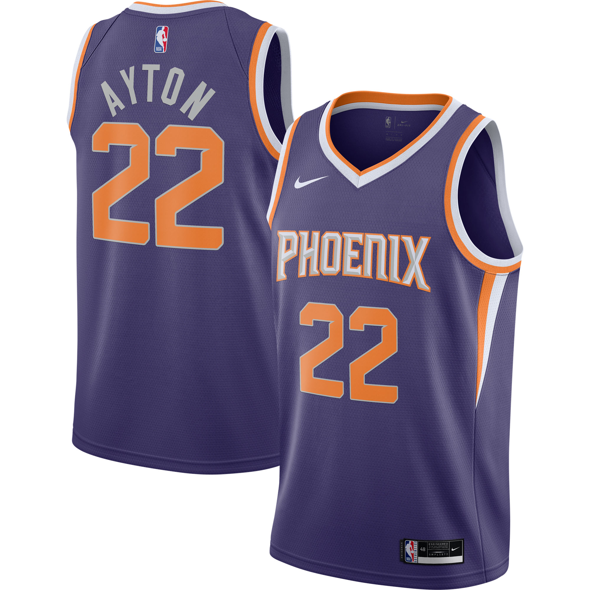 Deandre Ayton Phoenix Suns  2020\/21 Swingman Player Jersey - Icon Edition - Purple