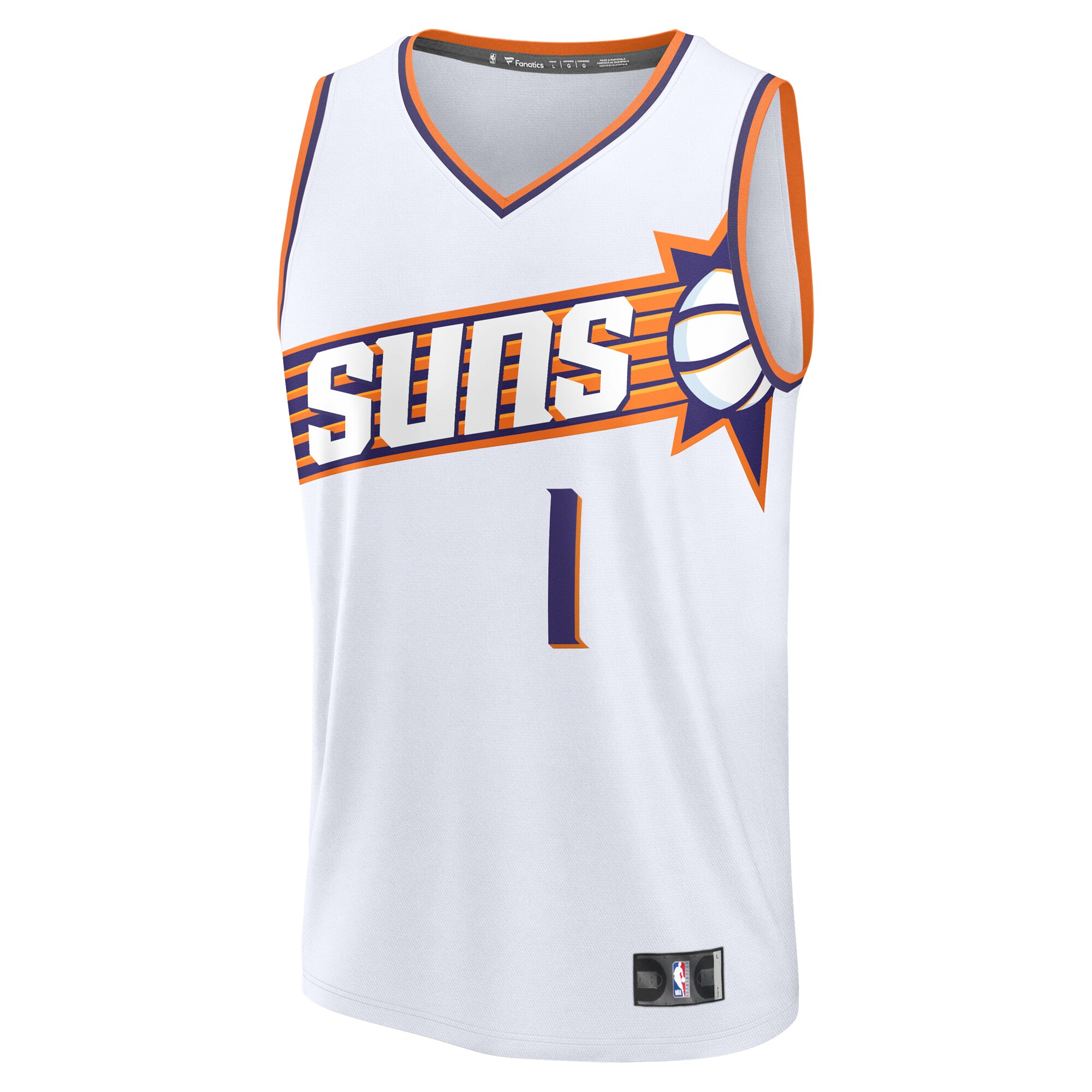 Devin Booker Phoenix Suns Fanatics Youth Fast Break Replica Player Jersey - Association Edition - White
