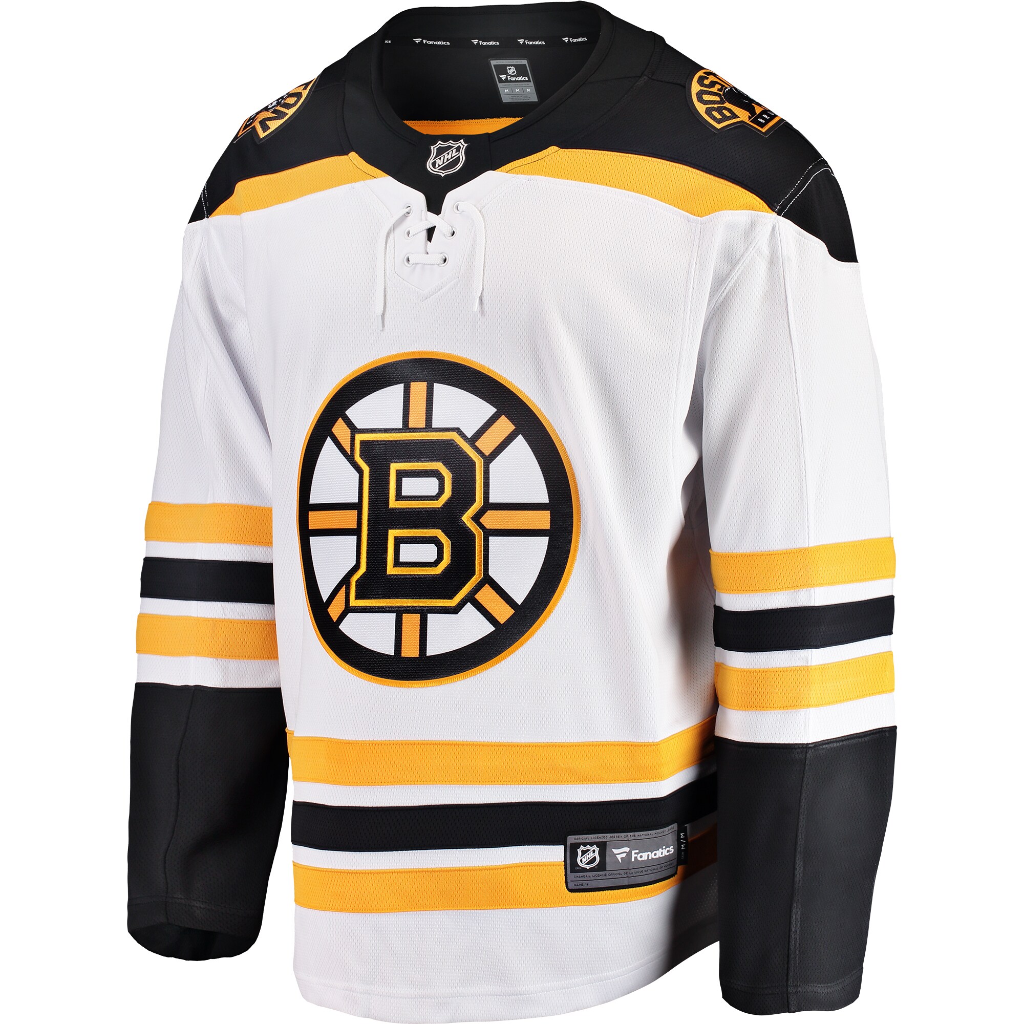 Boston Bruins Fanatics Youth Away Breakaway Jersey - White