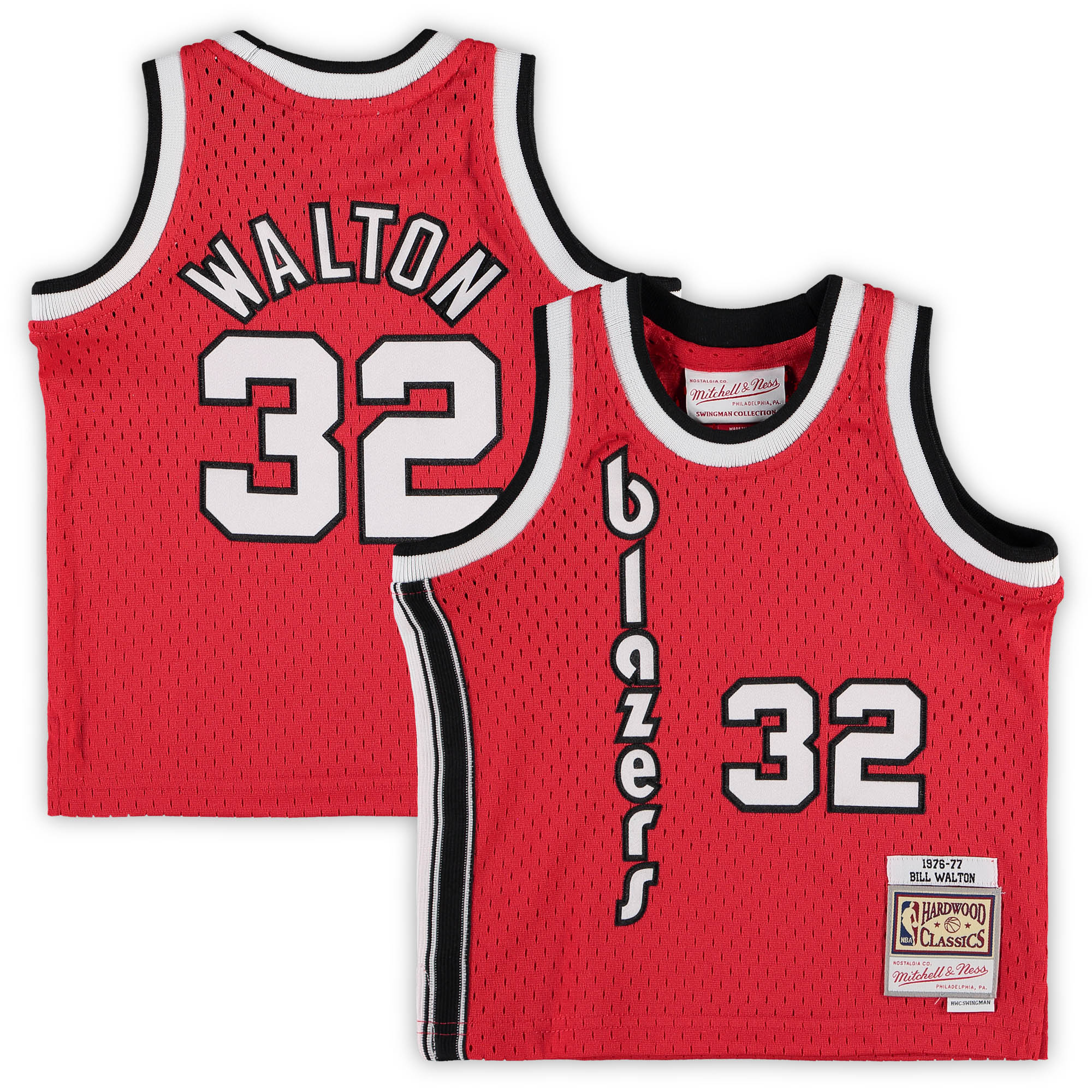 Bill Walton Portland Trail Blazers Mitchell & Ness Infant 1976\/77 Hardwood Classics Retired Player Jersey - Red