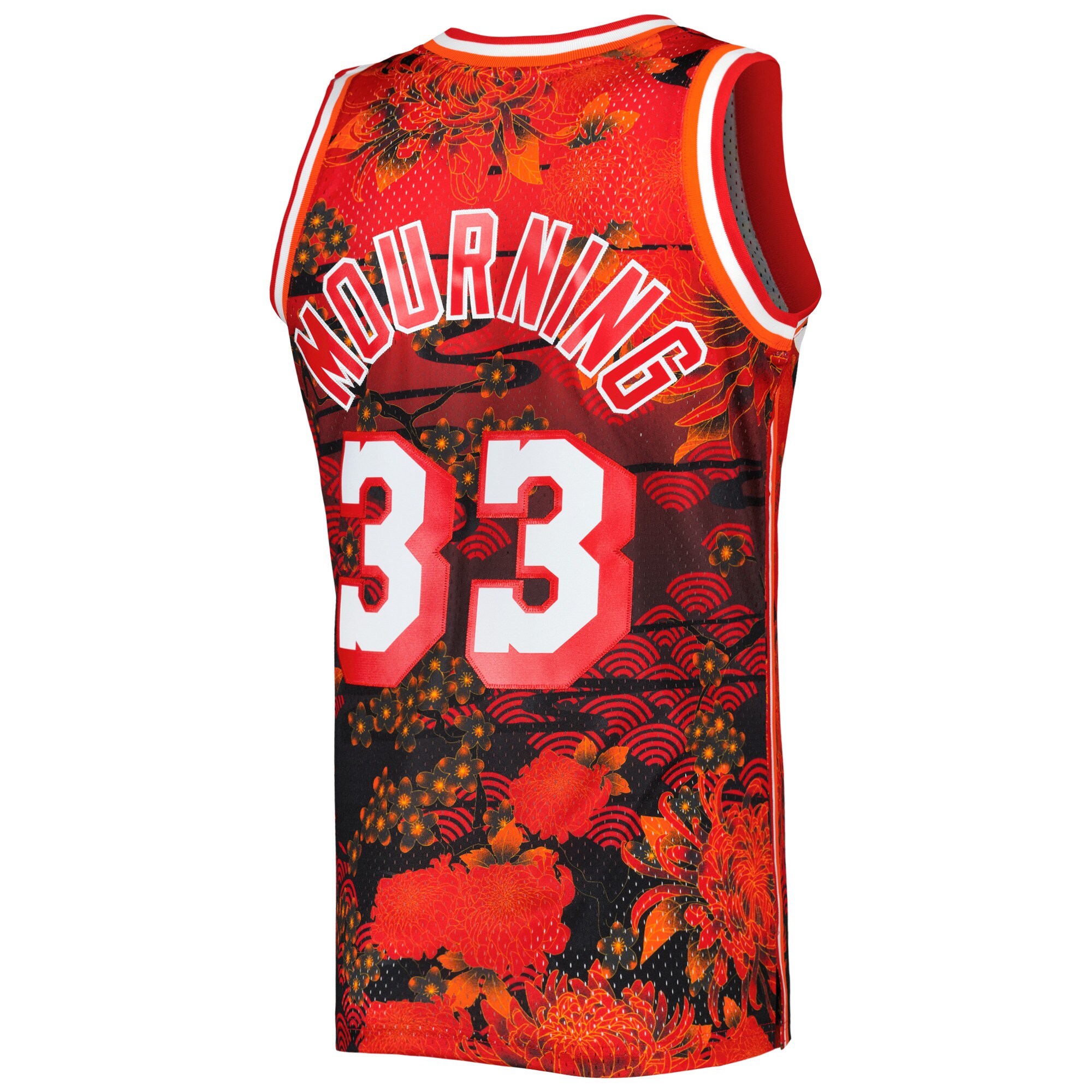 Alonzo Mourning Miami Heat Mitchell & Ness 1996\/97 Hardwood Classics Lunar New Year Swingman Jersey - Red