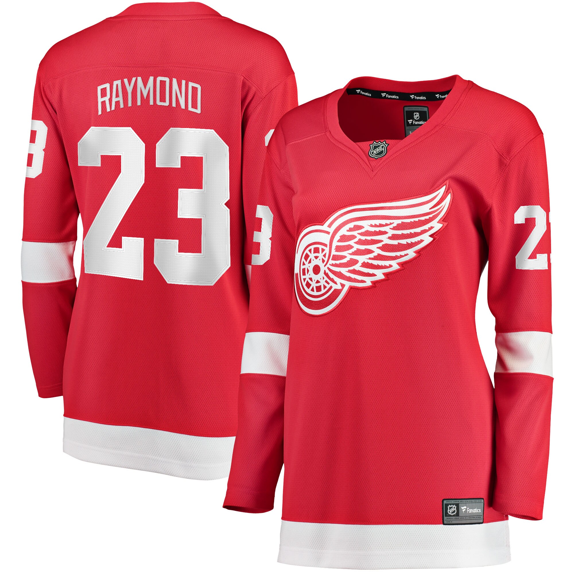 Lucas Raymond Detroit Red Wings Fanatics Women's Home Breakaway Player Jersey - Red