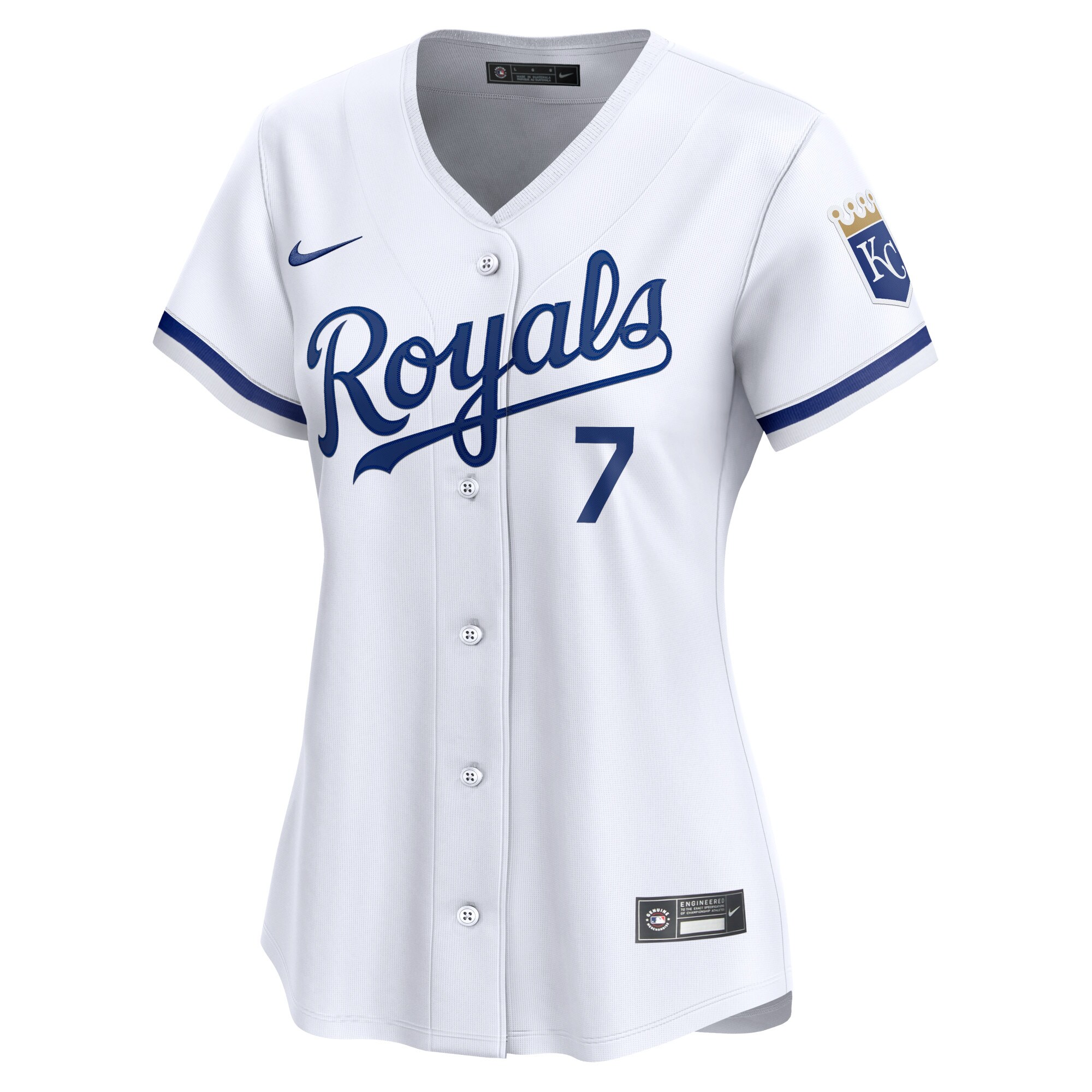 Bobby Witt Jr. Kansas City Royals  Women's Home Limited Player Jersey - White