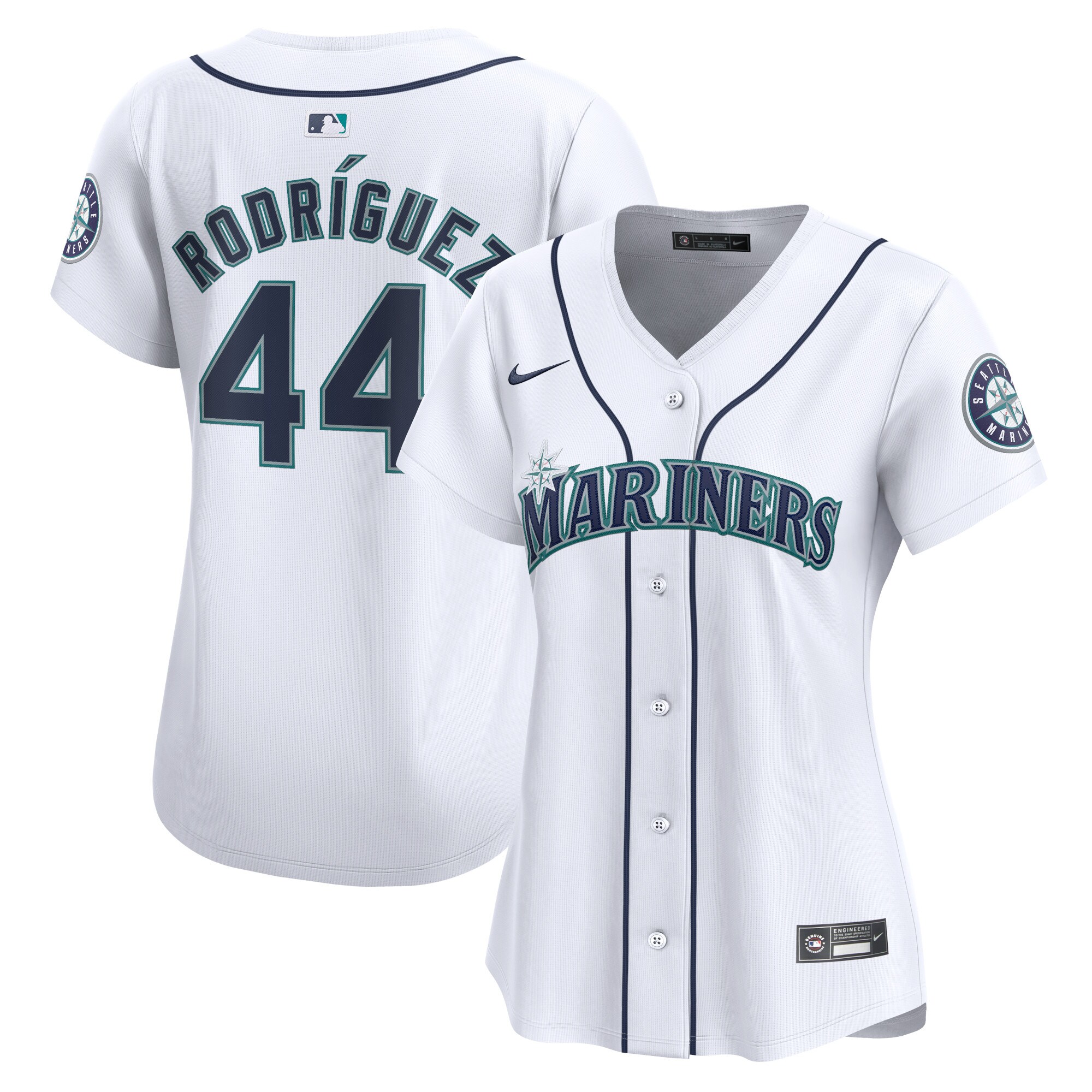 Julio Rodr\u00c3\u00adguez Seattle Mariners  Women's Home Limited Player Jersey - White