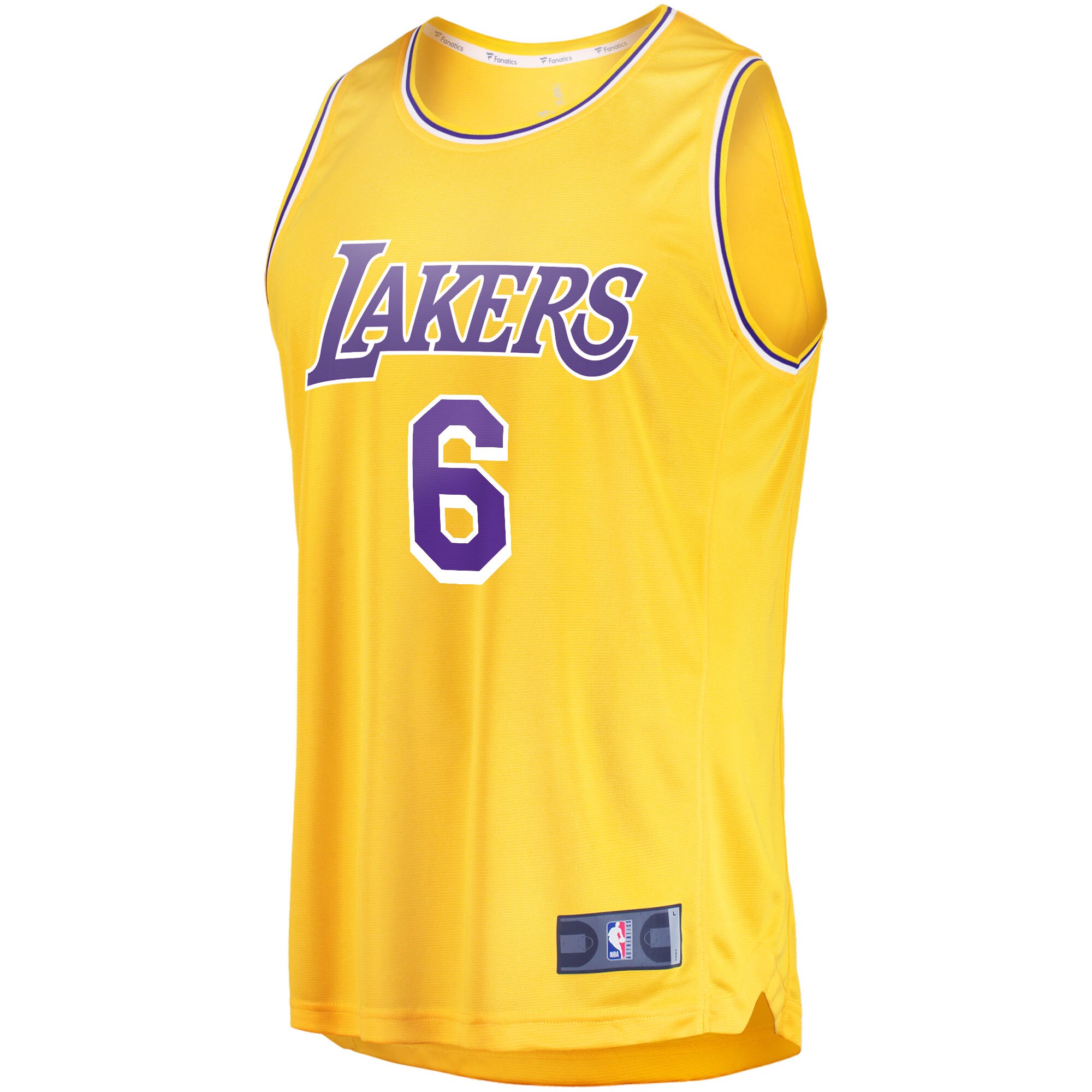 LeBron James Los Angeles Lakers Fanatics 2021\/22 Fast Break Replica Jersey - Icon Edition - Gold