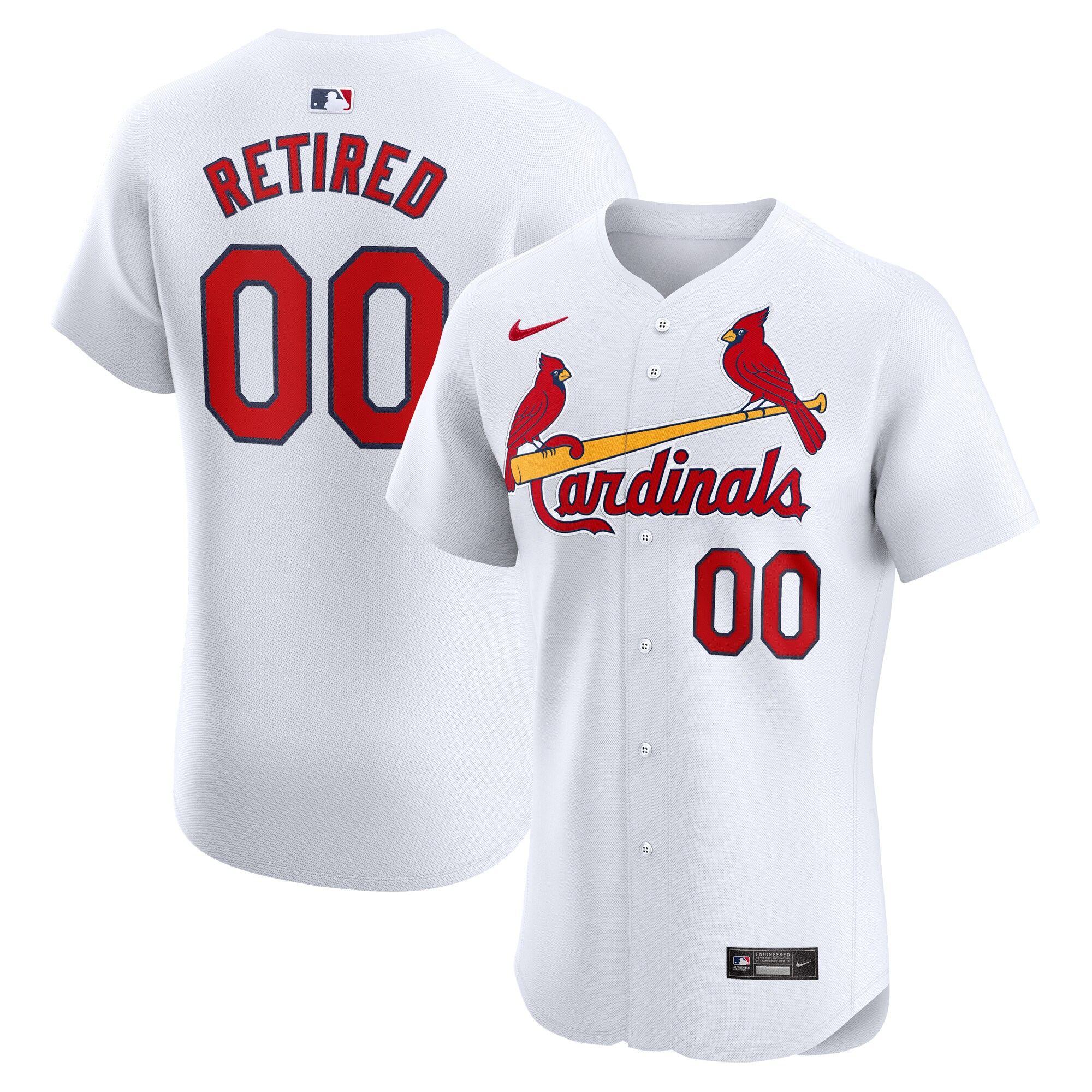 St. Louis Cardinals  Home Elite Pick-A-Player Retired Roster Jersey - White