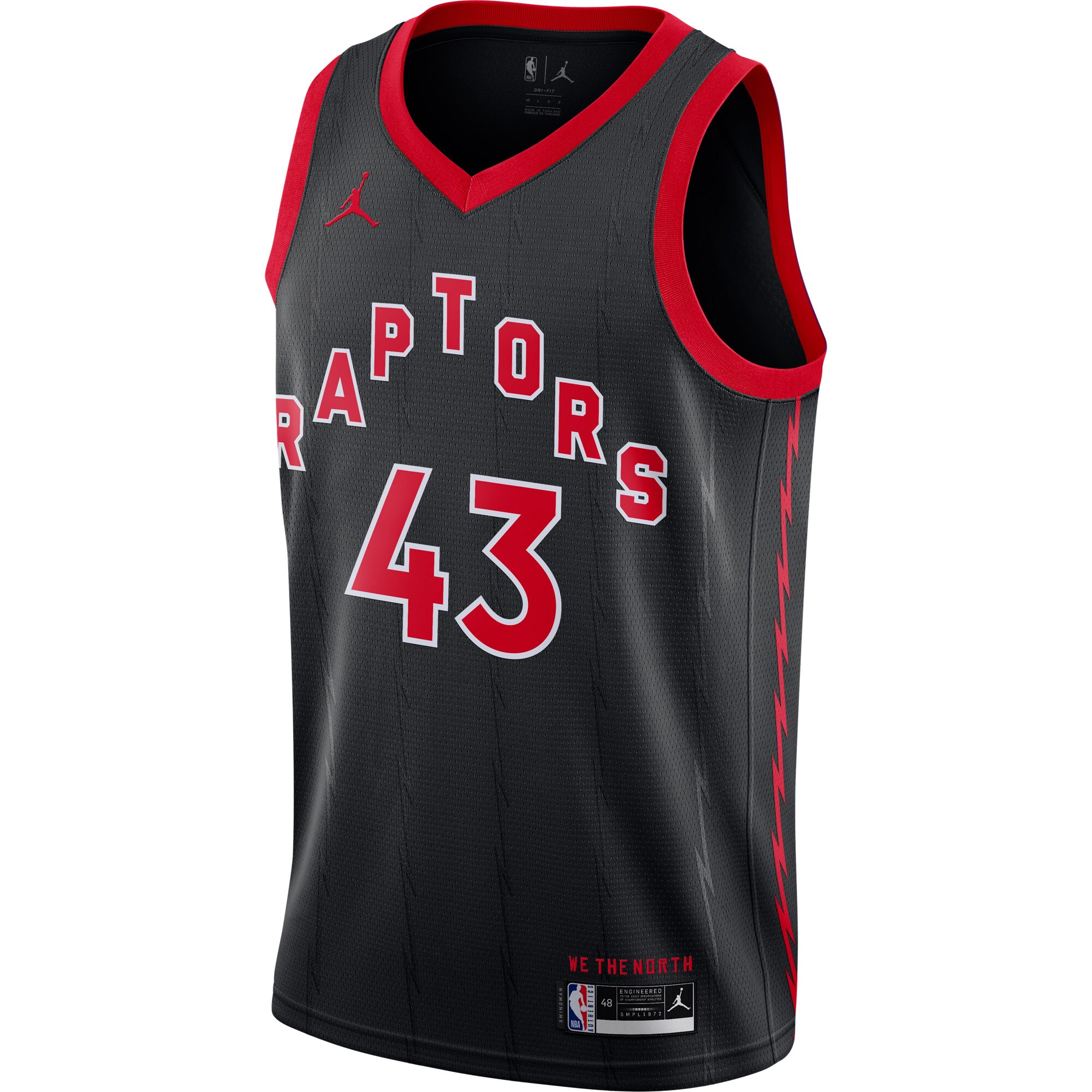 Pascal Siakam Toronto Raptors Jordan Brand 2020\/21 Swingman Jersey - Statement Edition - Black