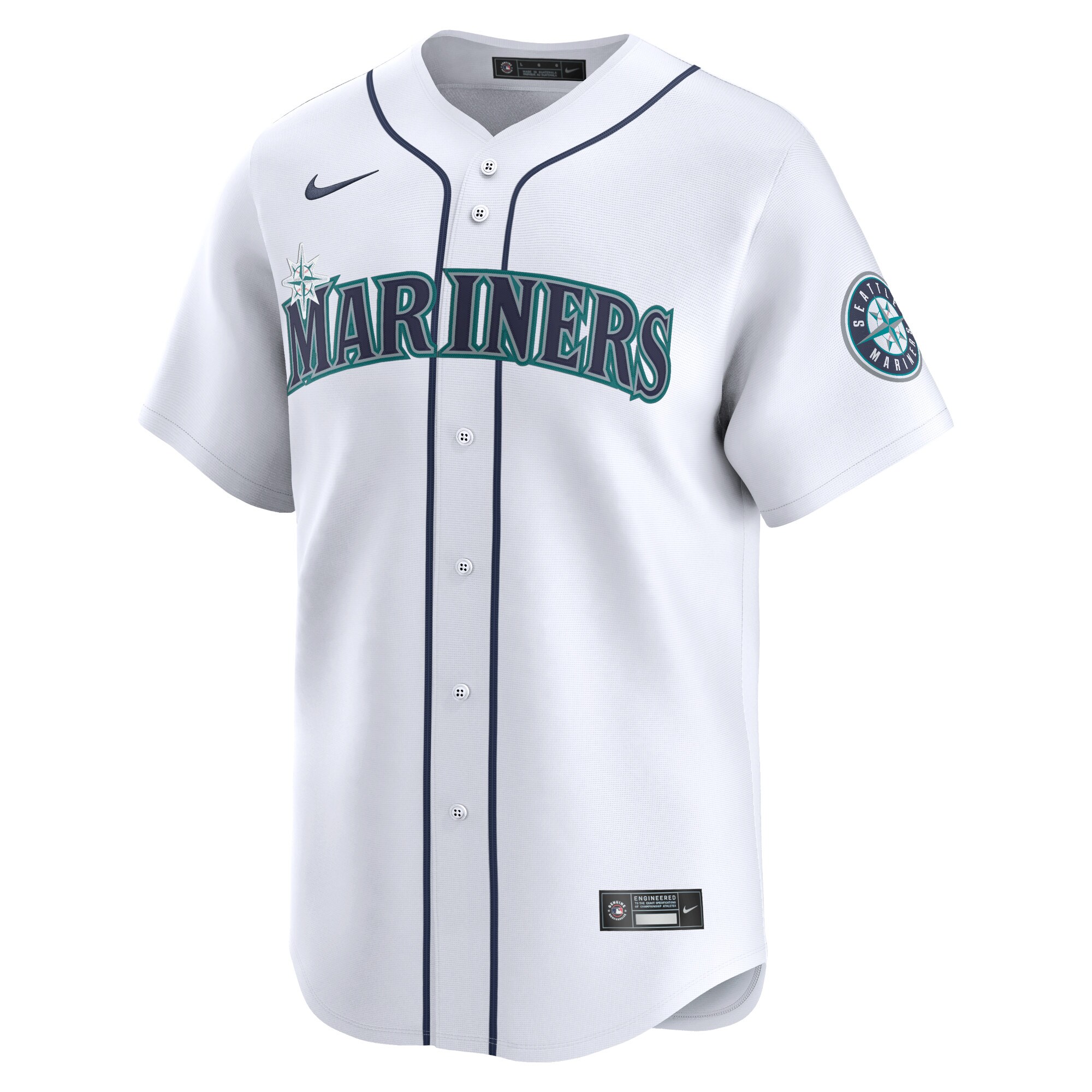 Seattle Mariners  Youth Home Limited Custom Jersey - White