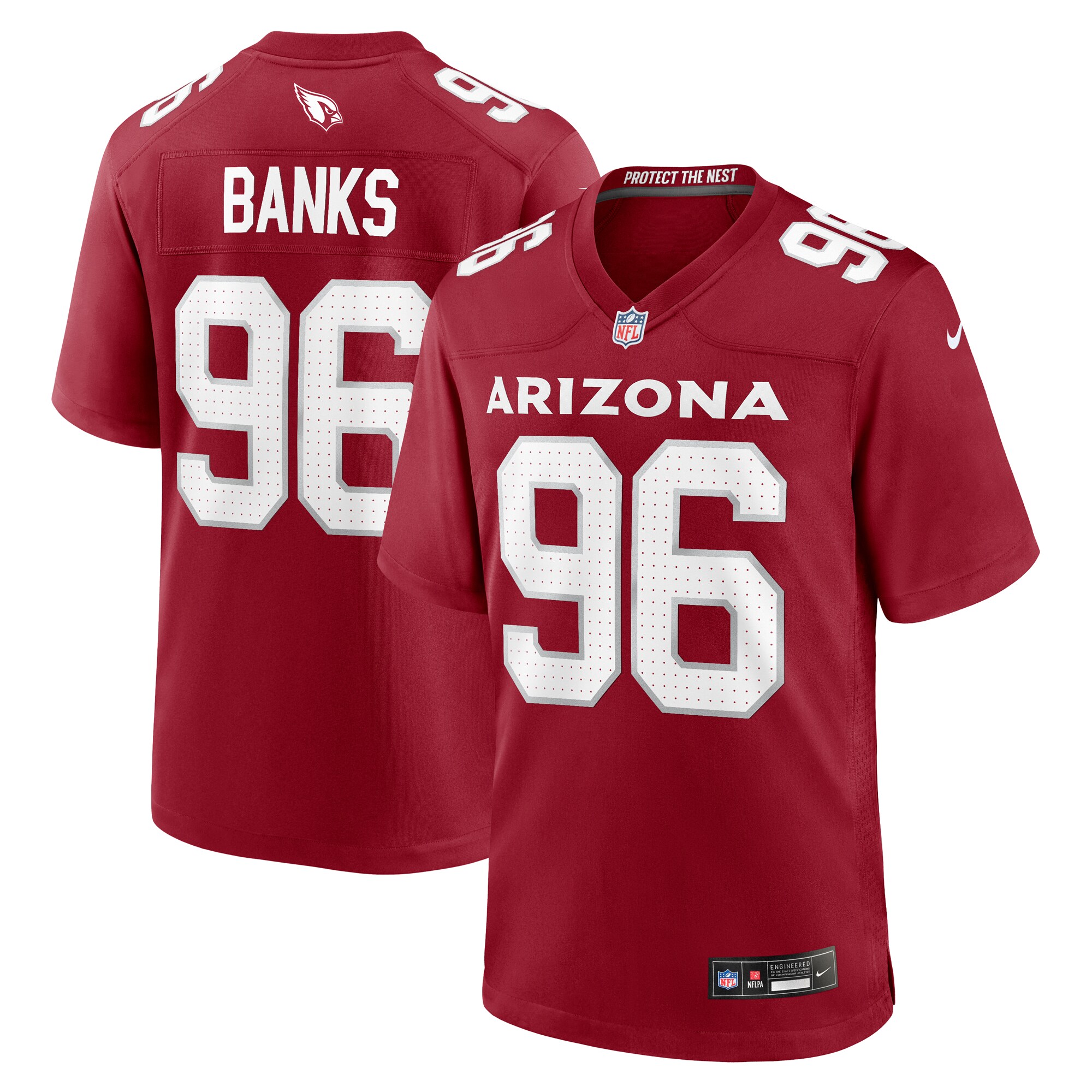 Eric Banks Arizona Cardinals   Game Jersey -  Cardinal