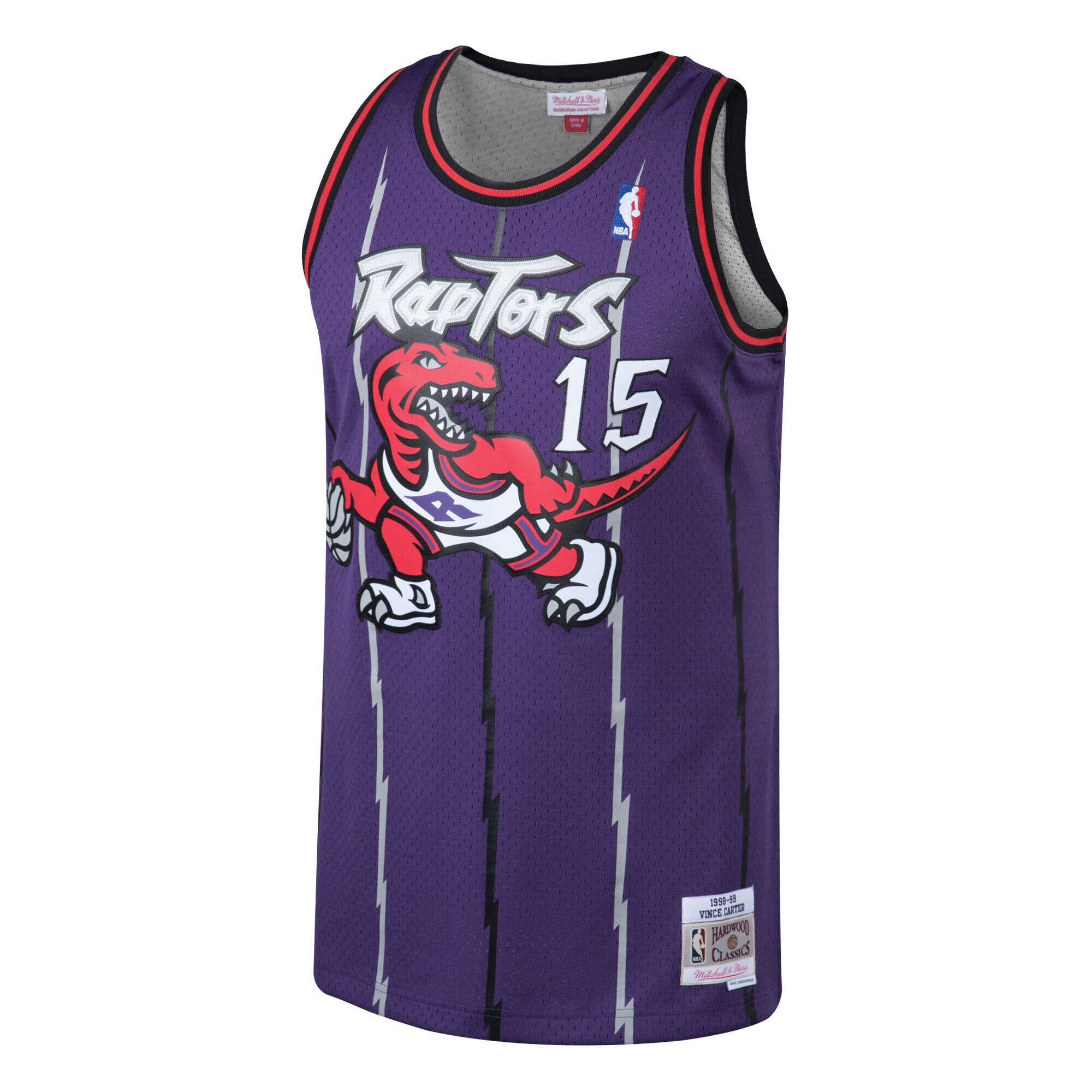 Vince Carter Toronto Raptors Mitchell & Ness 1998\/99 Hardwood Classics Swingman Jersey - Purple
