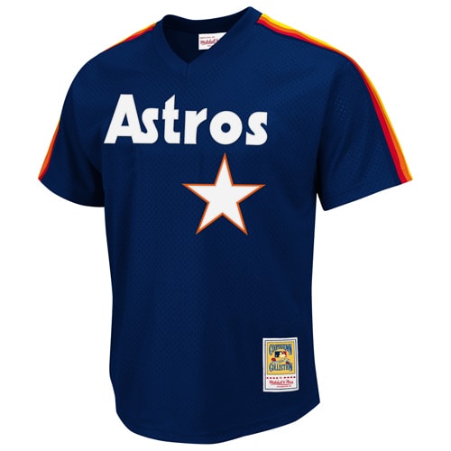 Nolan Ryan Houston Astros Mitchell & Ness 1988 Authentic Cooperstown Collection Mesh Batting Practice Jersey - Navy