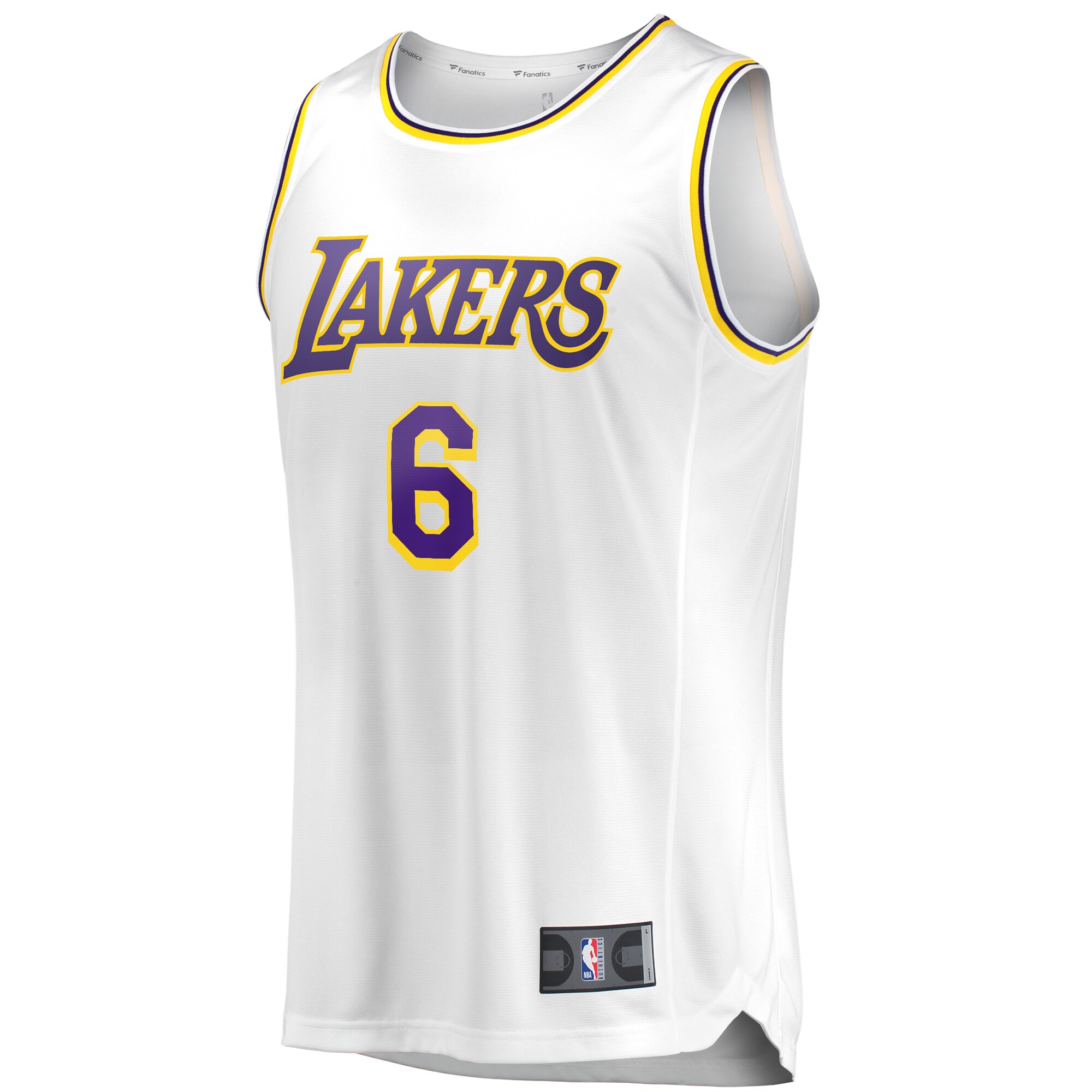 LeBron James Los Angeles Lakers Fanatics Fast Break Replica Player Jersey - Association Edition - White