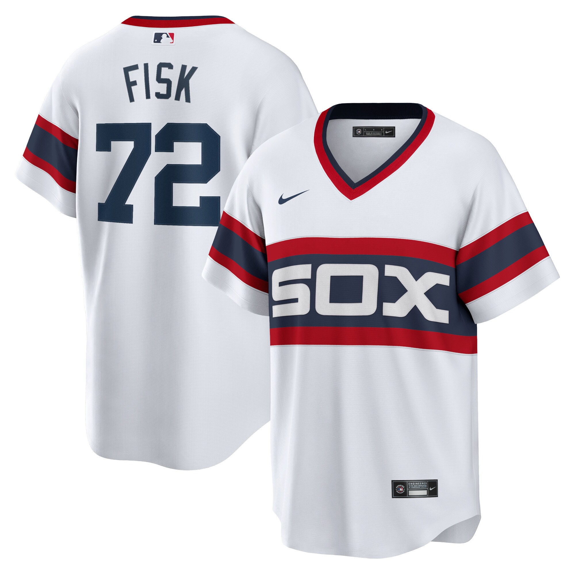 Carlton Fisk Chicago White Sox  Home Cooperstown Collection Team Player Jersey - White