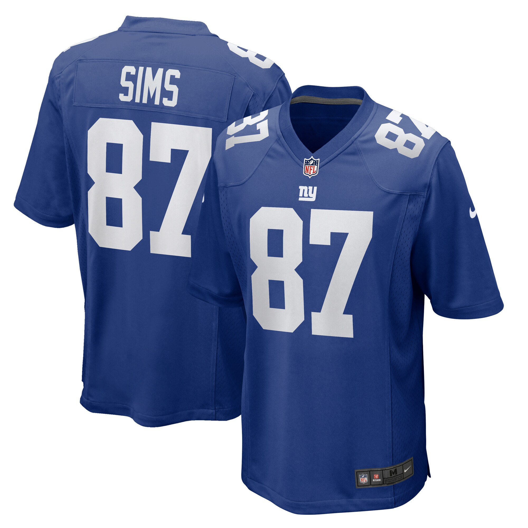Cam Sims New York Giants   Game Jersey -  Royal