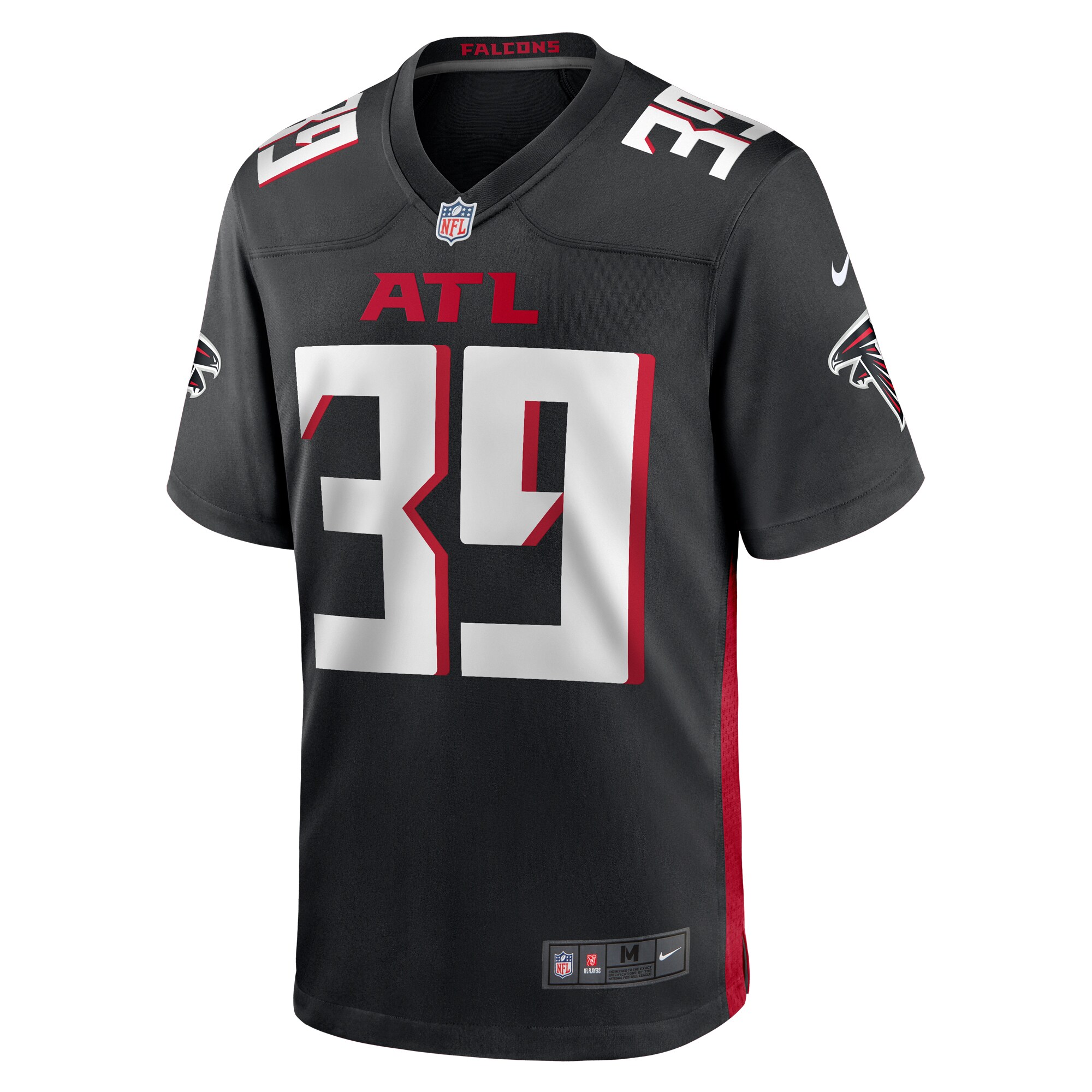 Jacob Saylors Atlanta Falcons   Game Jersey -  Black