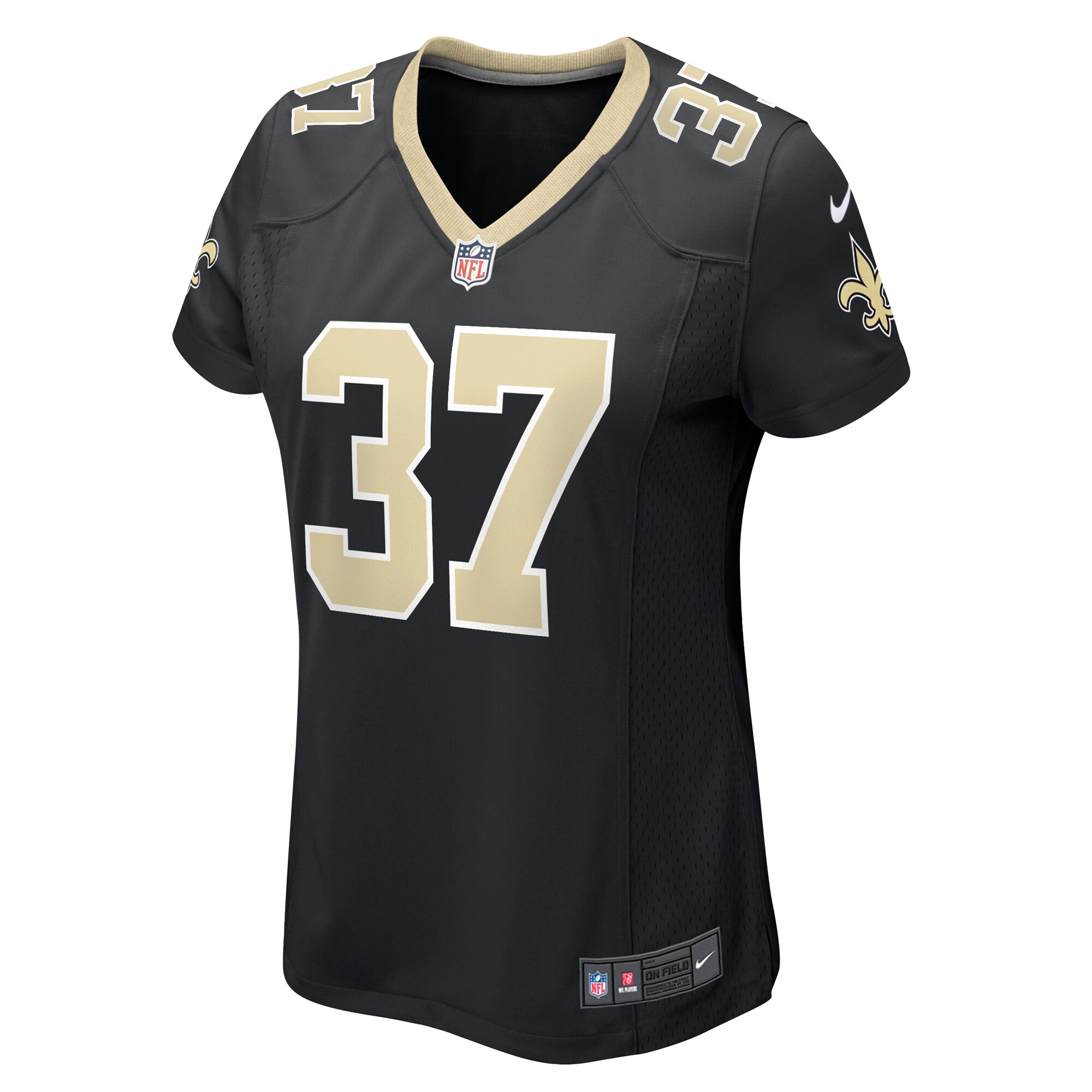 Jordan Mims New Orleans Saints  Women's Team Game Jersey -  Black