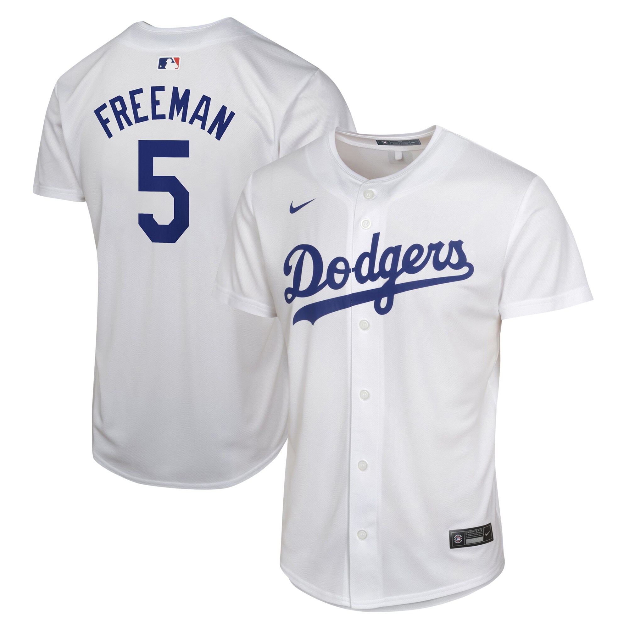 Freddie Freeman Los Angeles Dodgers  Youth Home Game Player Jersey - White
