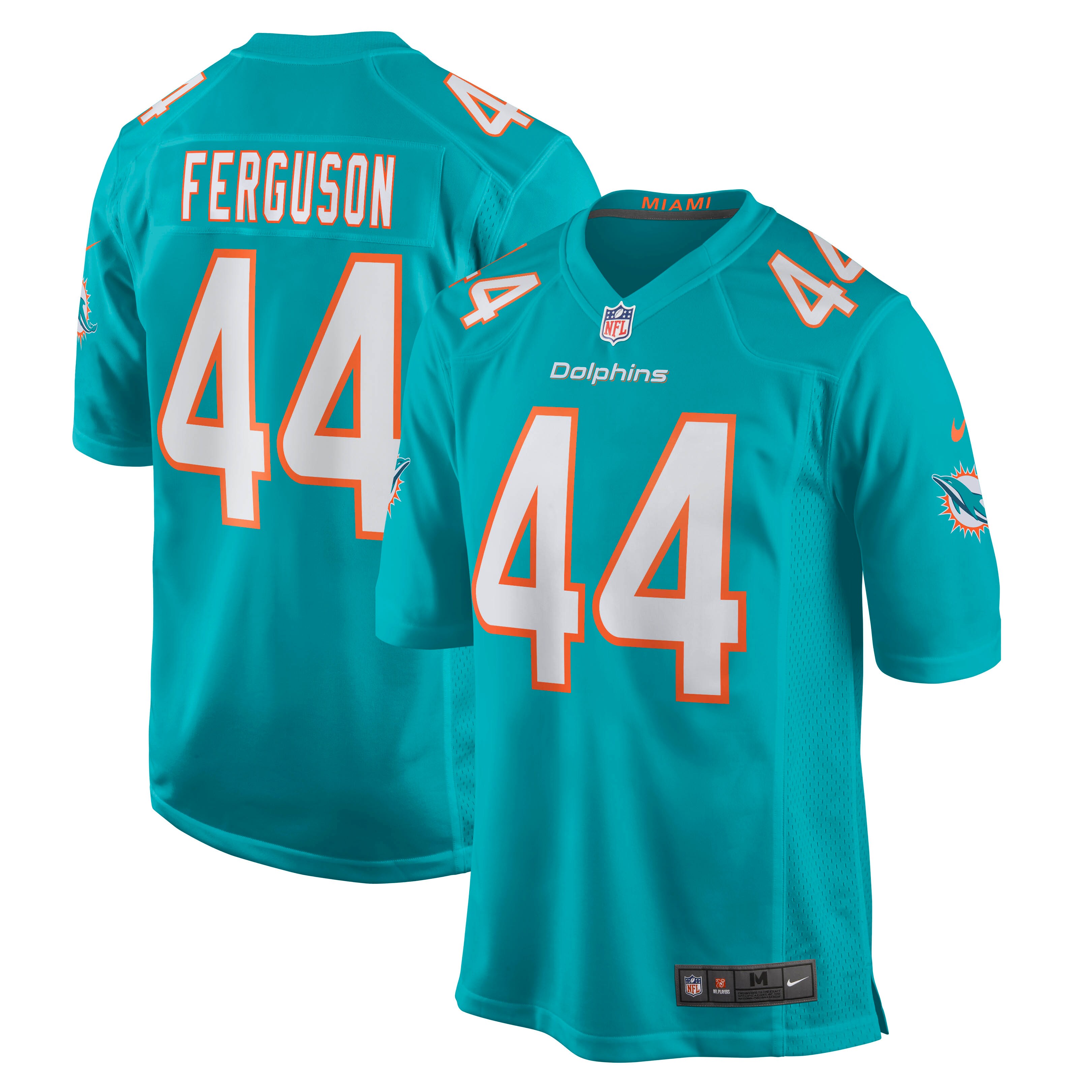 Blake Ferguson Miami Dolphins  Game Player Jersey - Aqua
