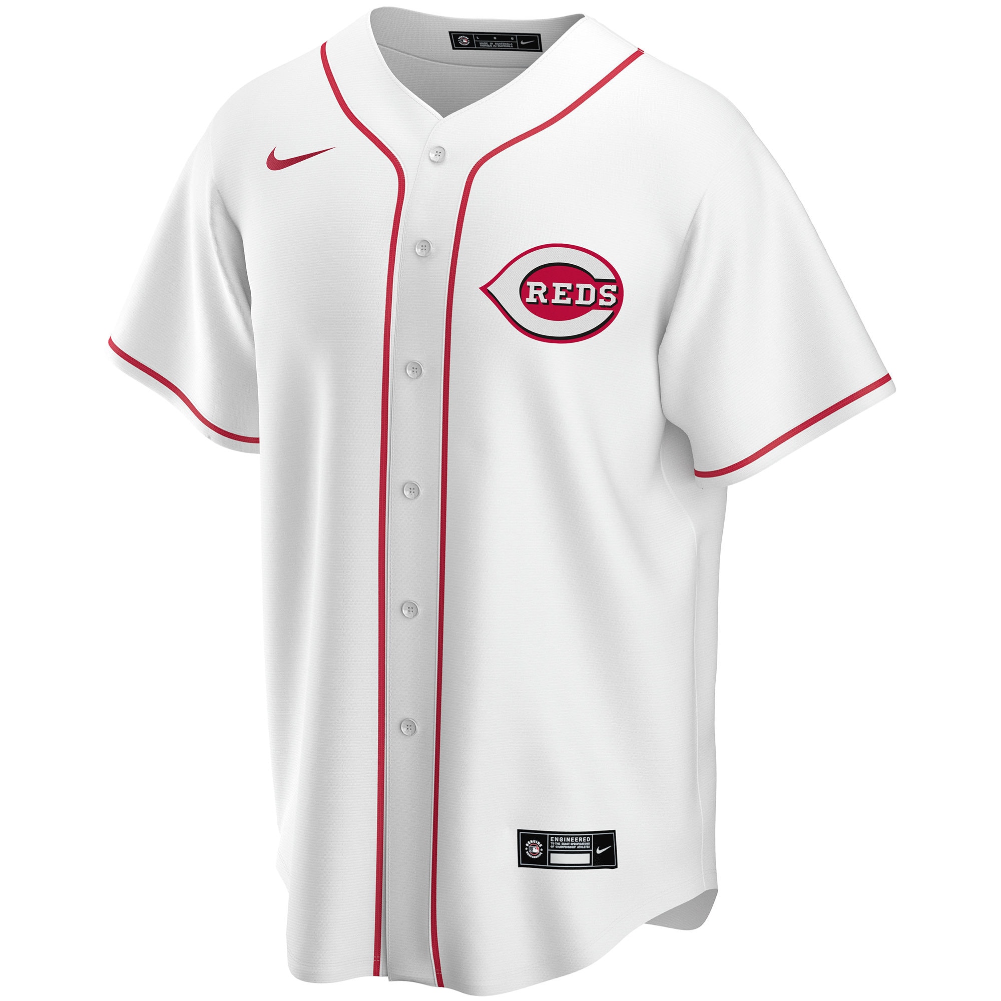 Cincinnati Reds  Home Replica Custom Jersey - White