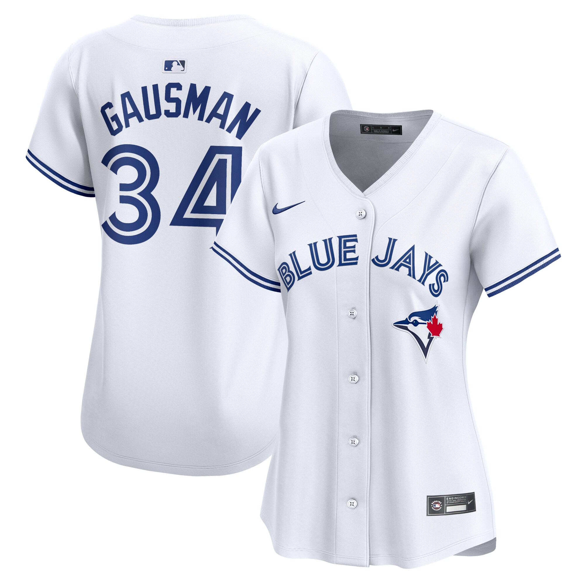 Kevin Gausman Toronto Blue Jays  Women's  Home Limited Player Jersey - White