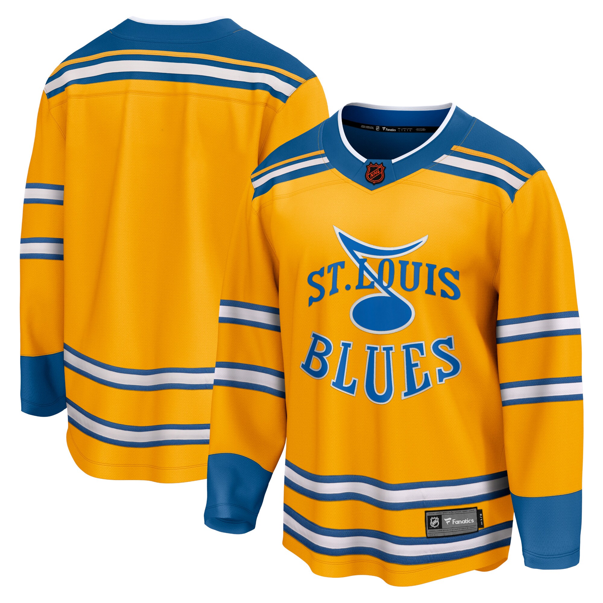 St. Louis Blues Fanatics Special Edition 2.0 Breakaway Blank Jersey - Yellow