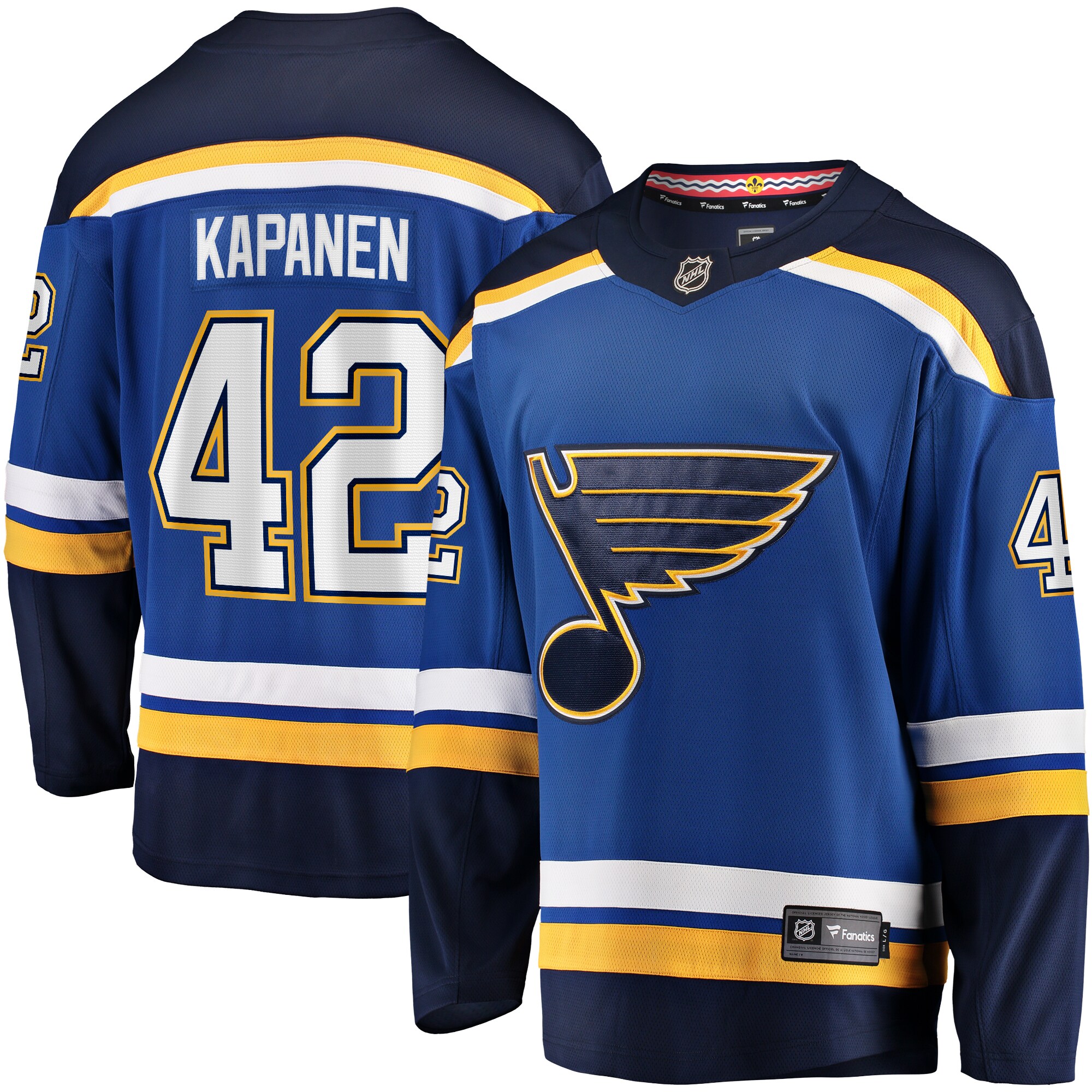 Kasperi Kapanen St. Louis Blues Fanatics Home Breakaway Jersey - Blue