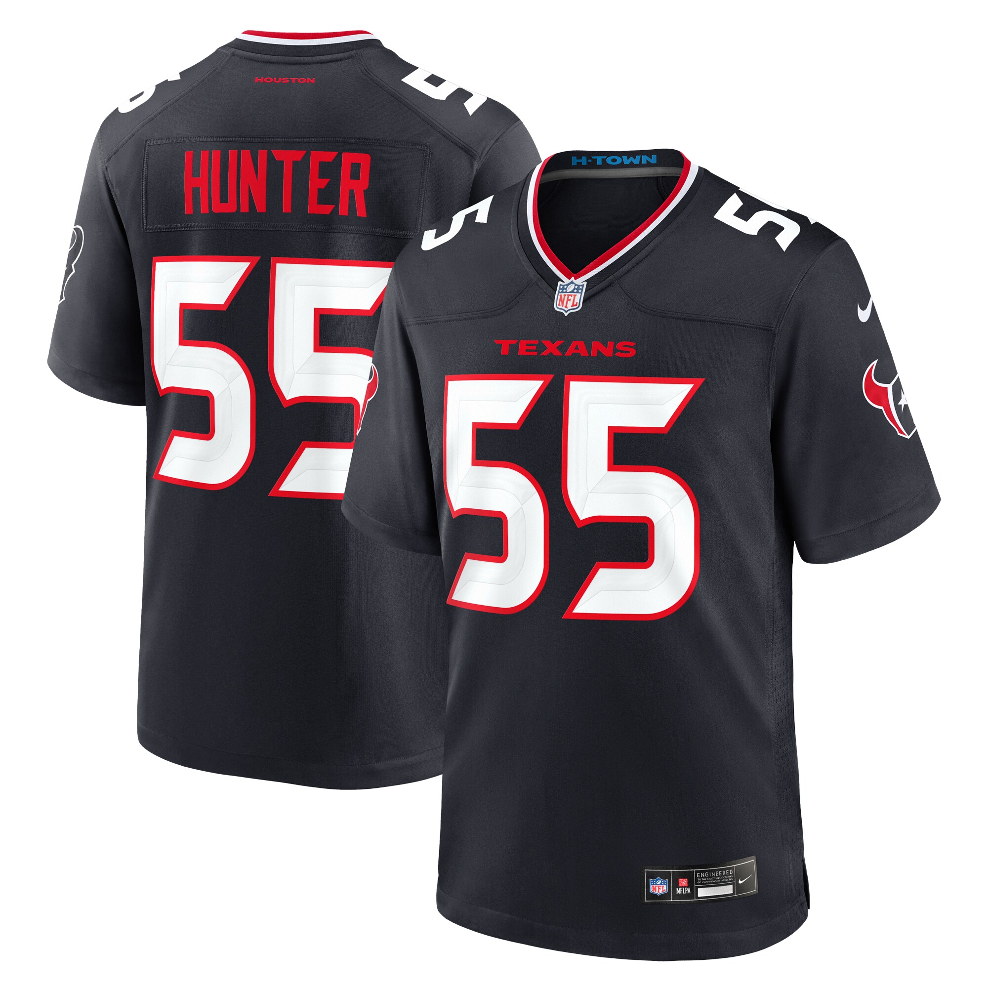 Danielle Hunter Houston Texans  Team Game Jersey -  Navy