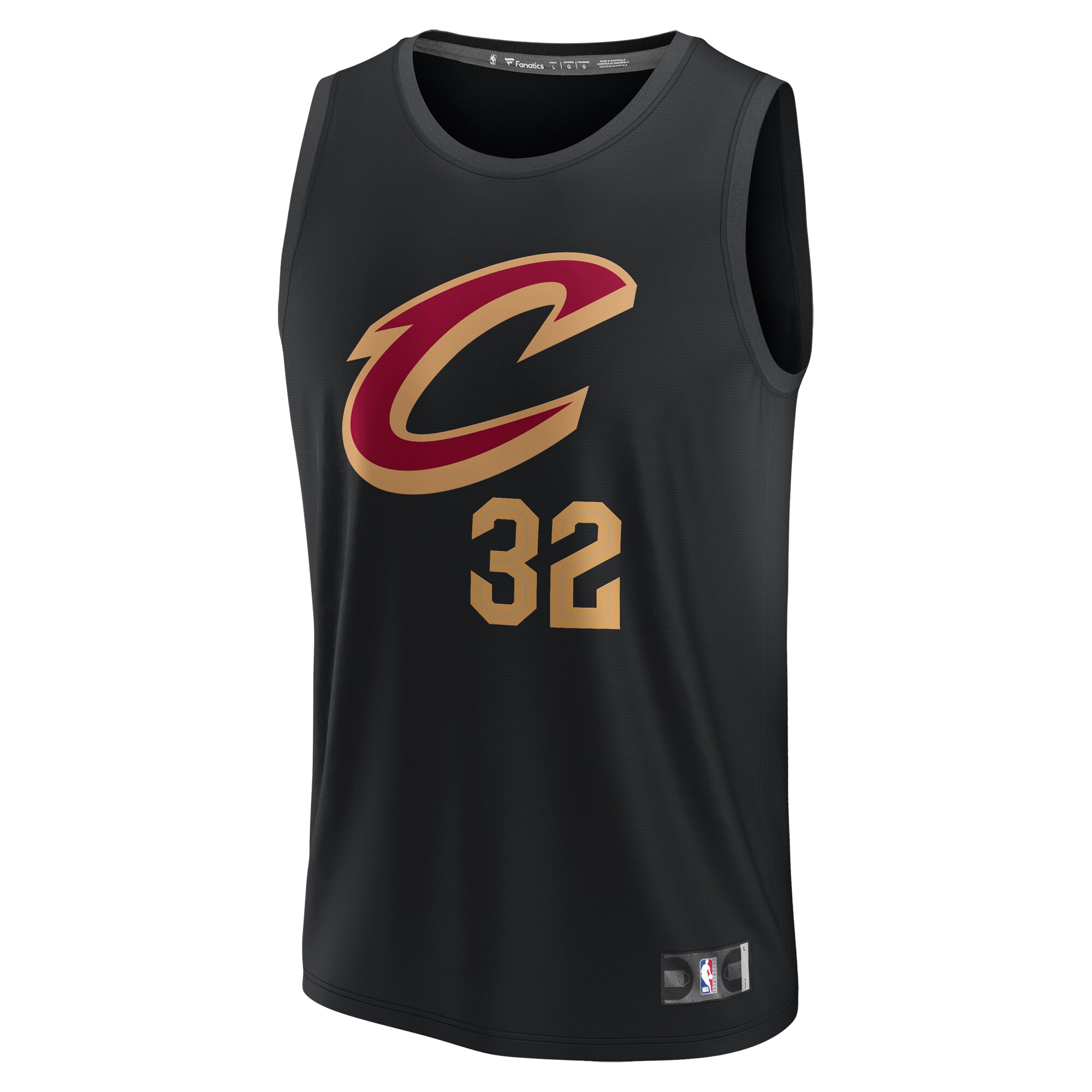 Dean Wade Cleveland Cavaliers Fanatics Fast Break Replica Player Jersey - Statement Edition - Black