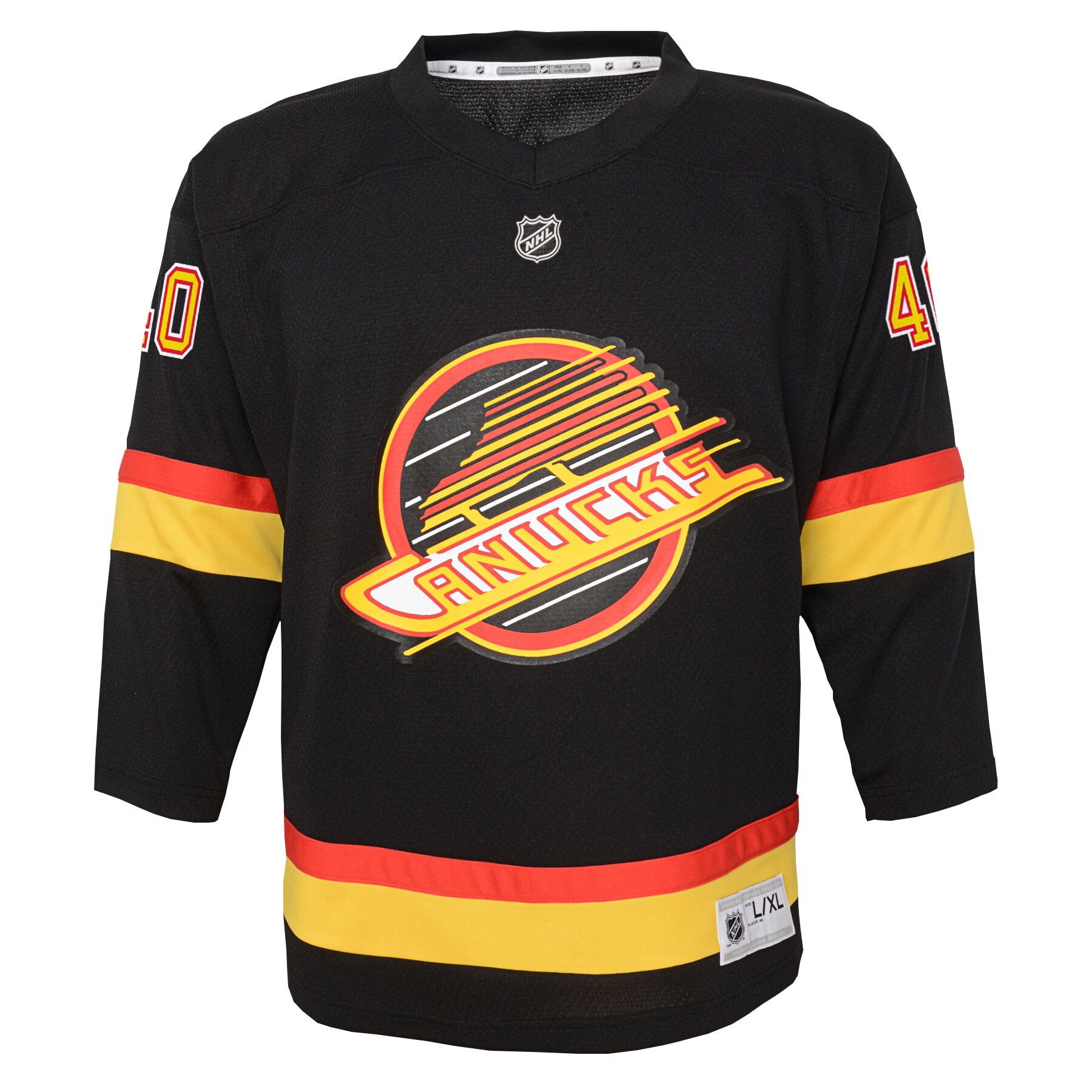Elias Pettersson Vancouver Canucks Youth 2019\/20 Flying Skate Replica Player Jersey - Black