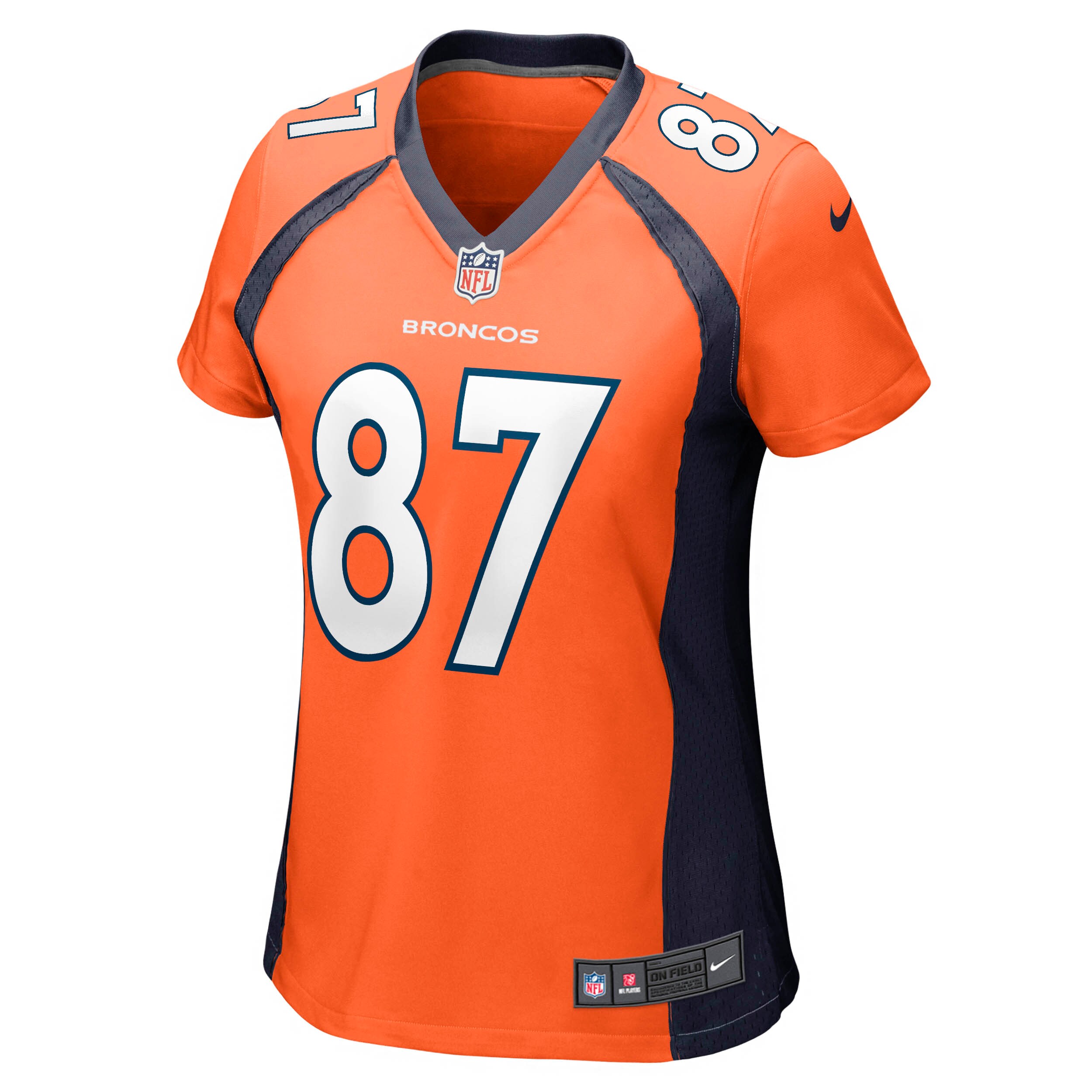 Ed McCaffrey Denver Broncos  Women's Game Retired Player Jersey - Orange