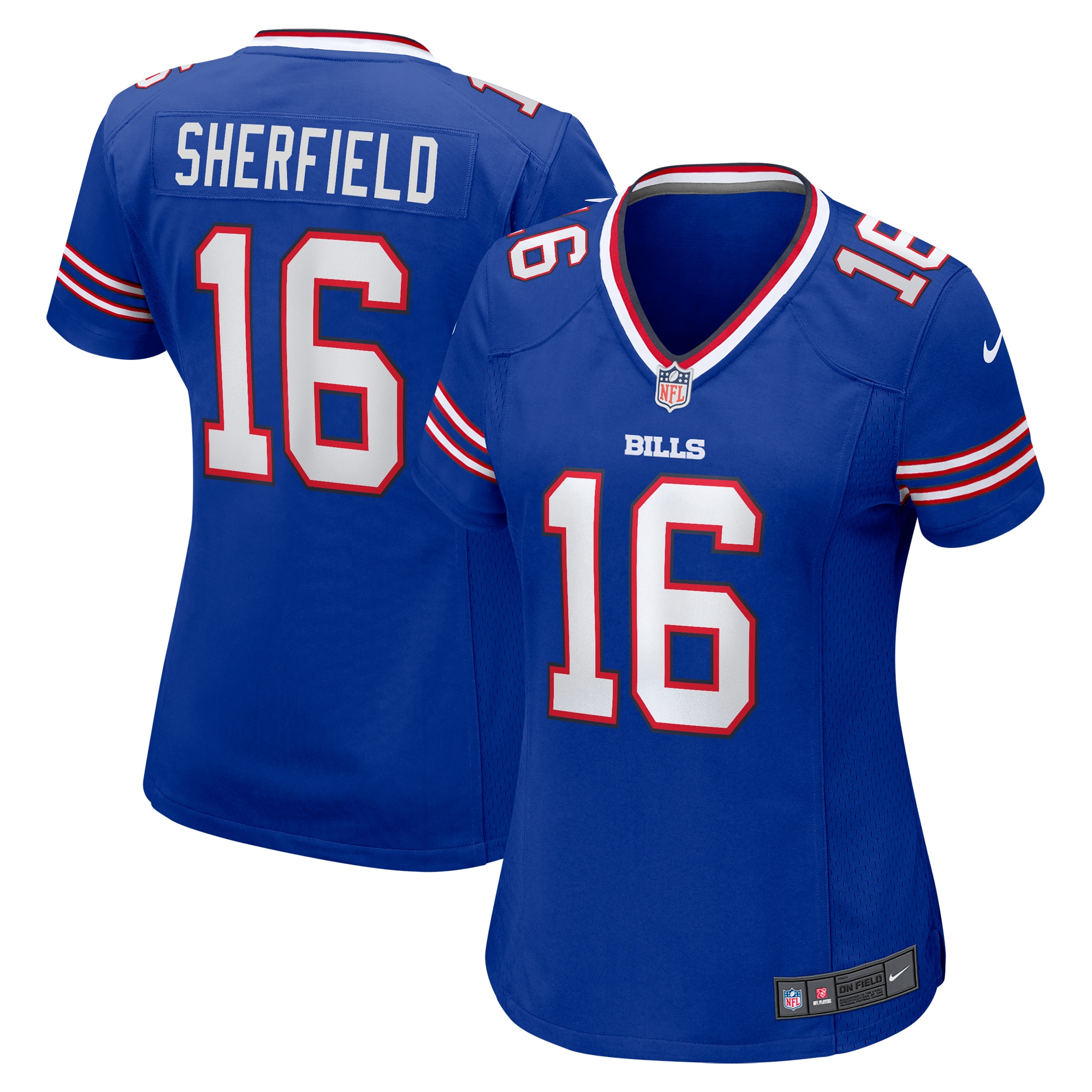 Trent Sherfield Buffalo Bills  Women's Game Player Jersey - Royal