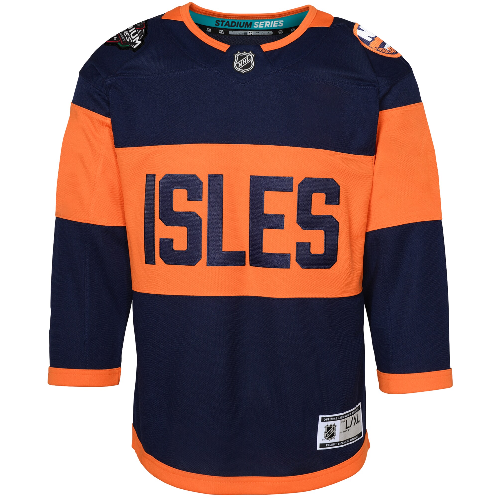 New York Islanders Youth 2024 NHL Stadium Series Premier Jersey\u00c2\u00a0\u00e2\u20ac\u201c Navy