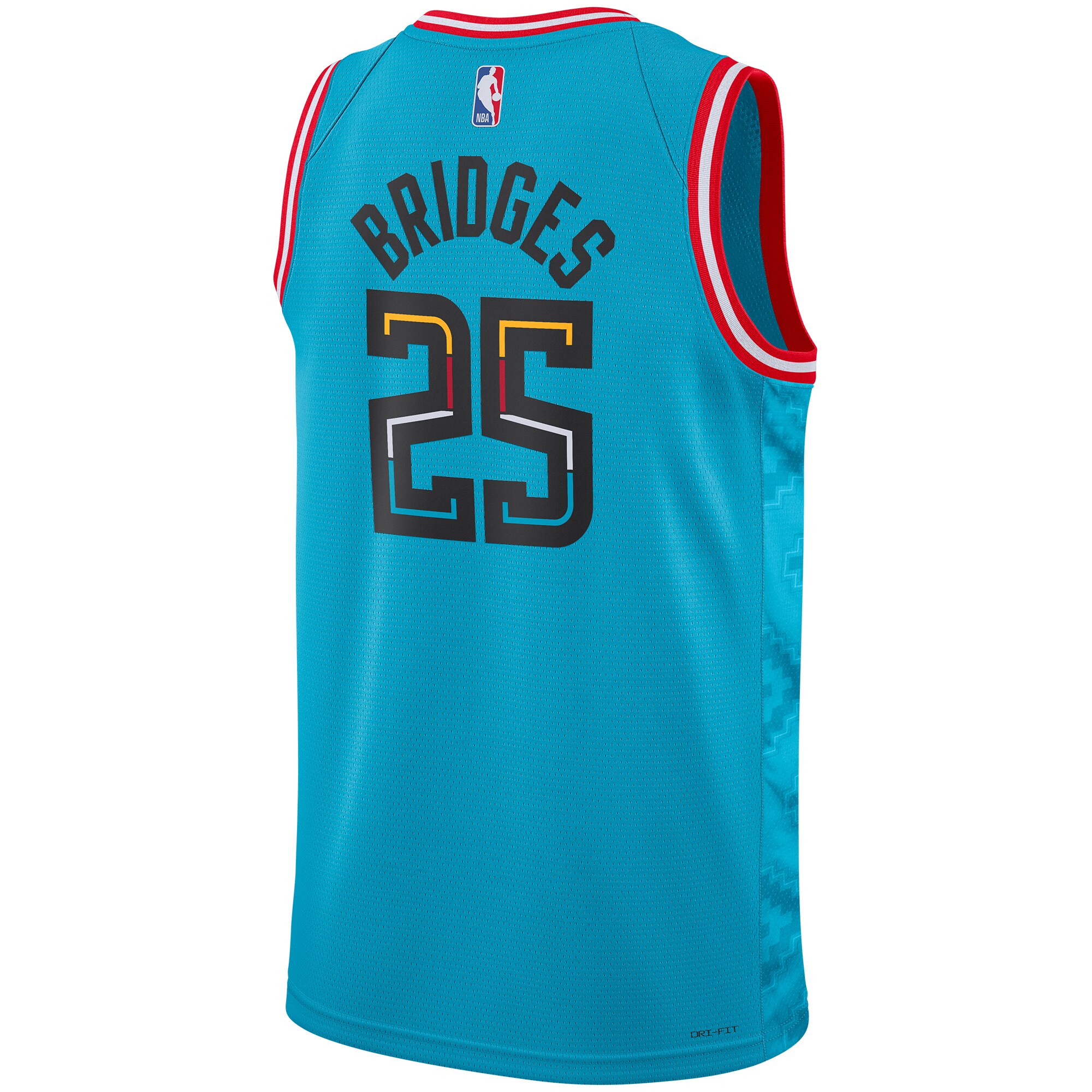 Mikal Bridges Phoenix Suns  Unisex 2022\/23 Swingman Jersey - City Edition - Turquoise