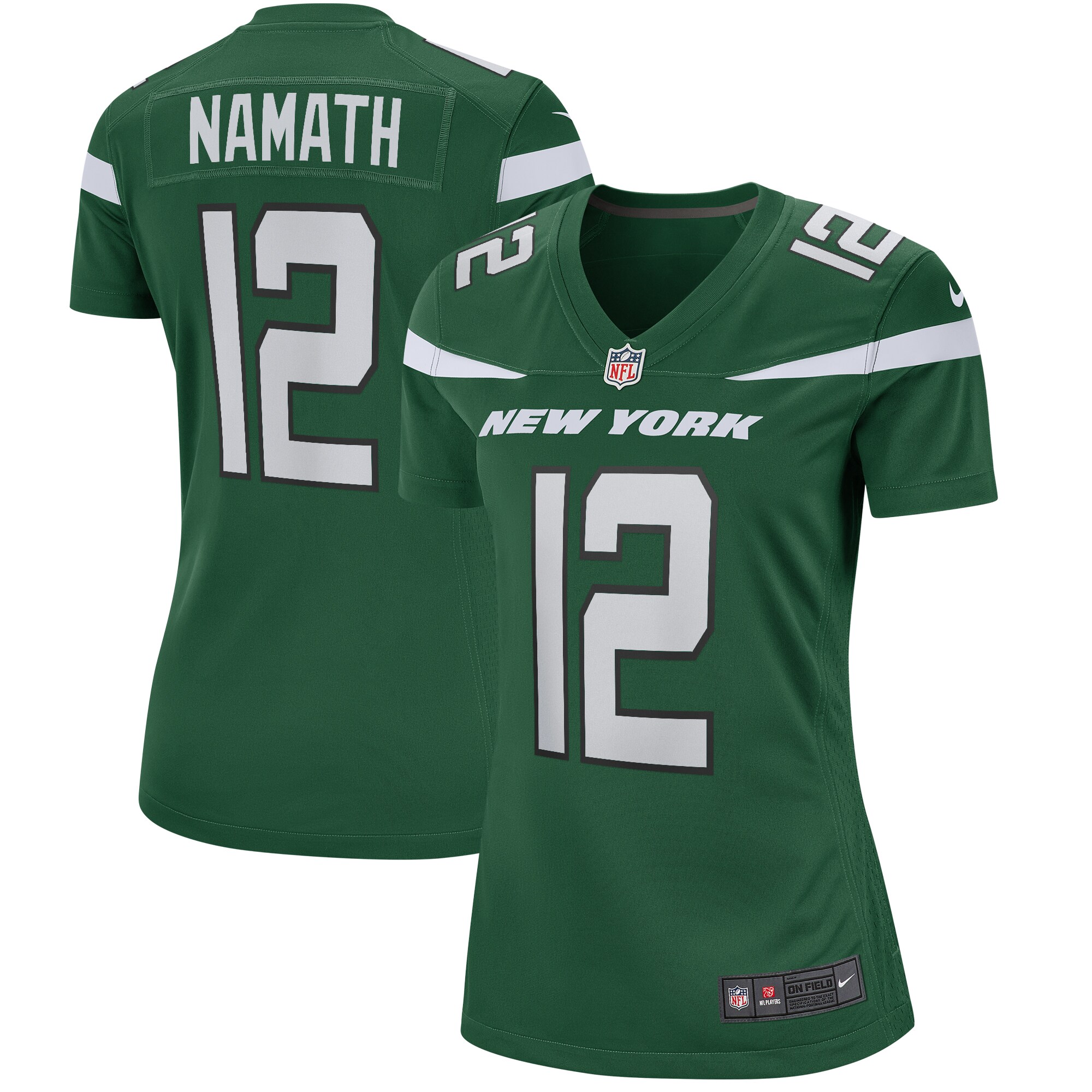 Joe Namath New York Jets Nike Women's Game Retired Player Jersey ...