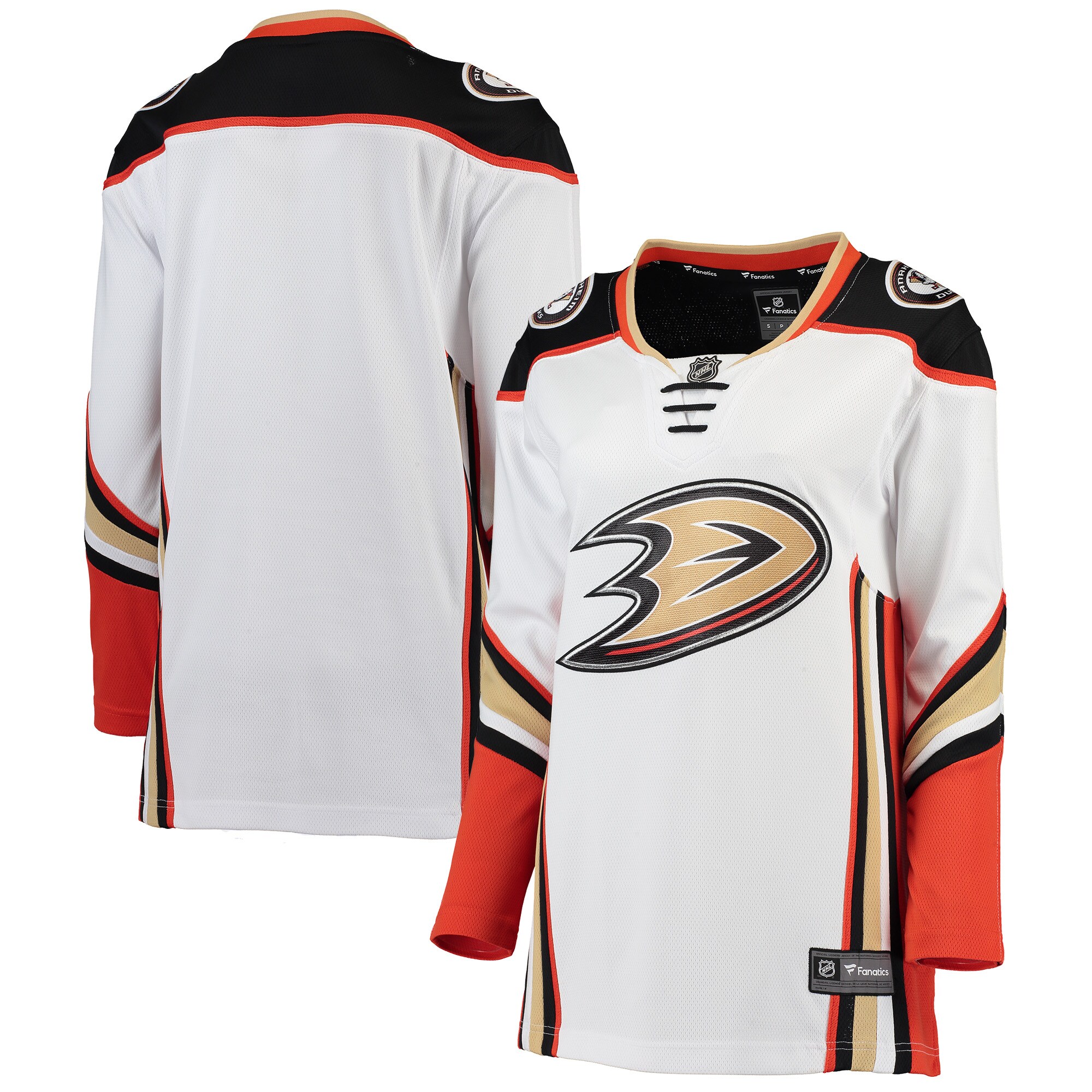 Anaheim Ducks Fanatics Women's Away Breakaway Jersey - White