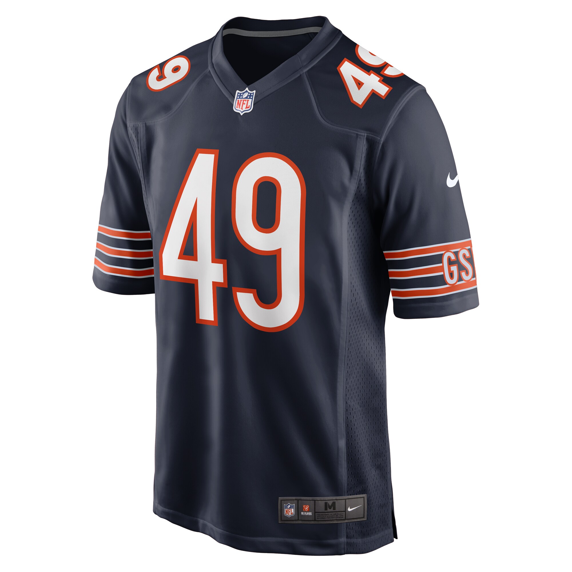 Tremaine Edmunds Chicago Bears  Game Player Jersey - Navy