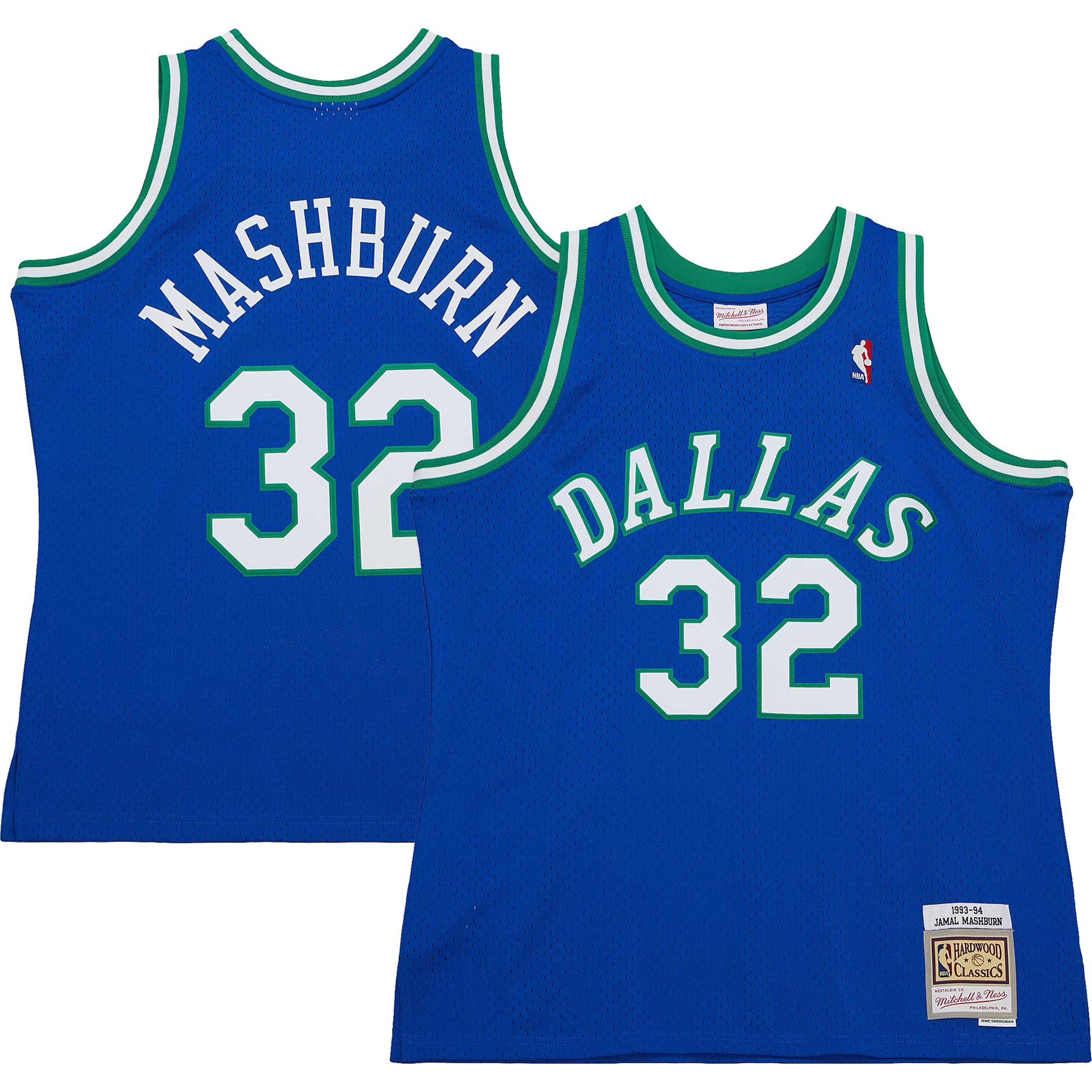 Jamal Mashburn Dallas Mavericks Mitchell & Ness 2001\/02 Hardwood Classics Swingman Jersey - Blue
