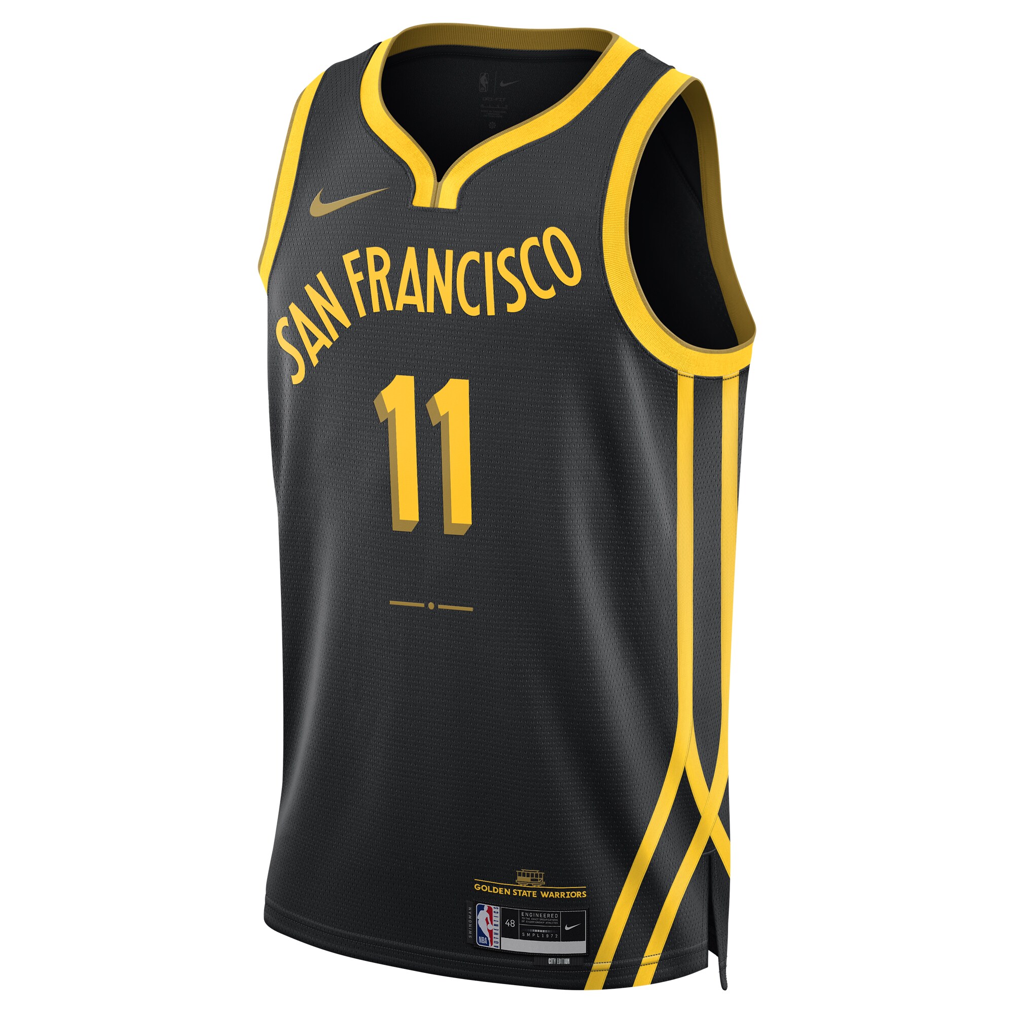Klay Thompson Golden State Warriors  Unisex 2023\/24 Swingman Jersey - Black - City Edition