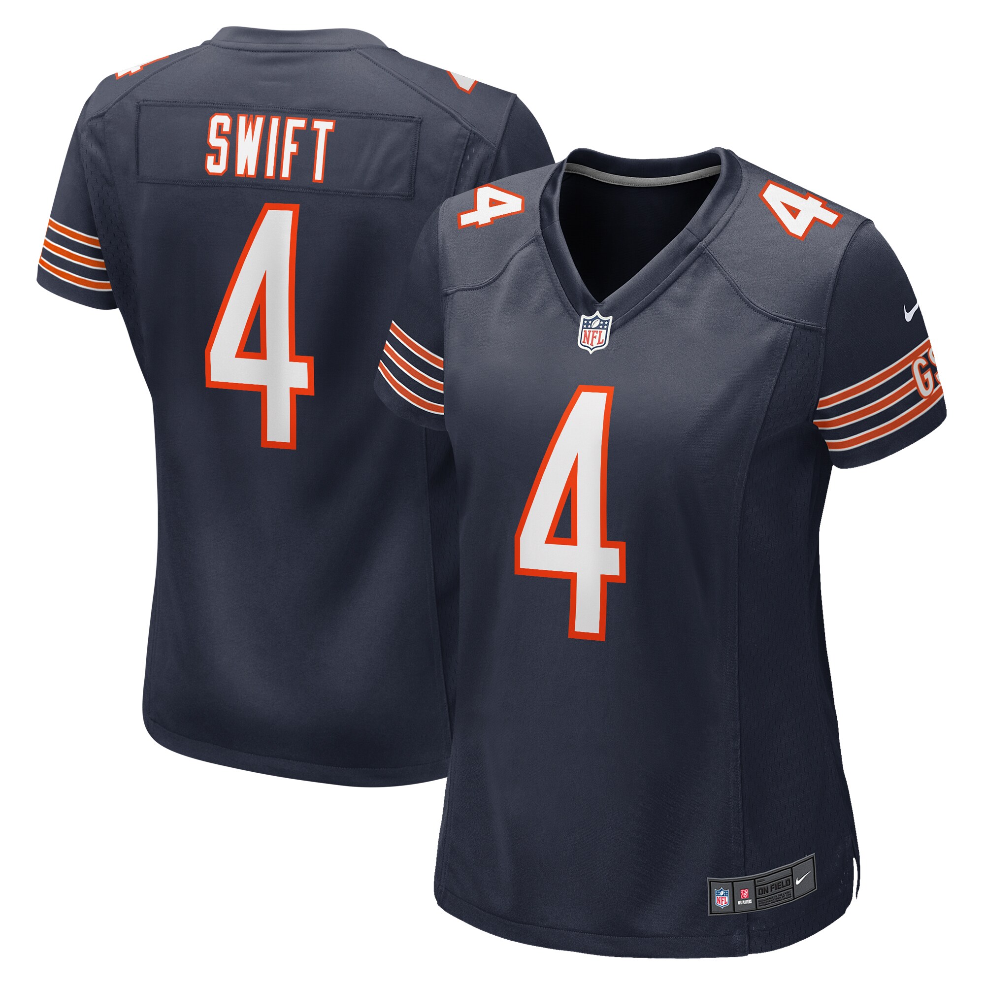 D'Andre Swift Chicago Bears  Women's  Game Jersey -  Navy