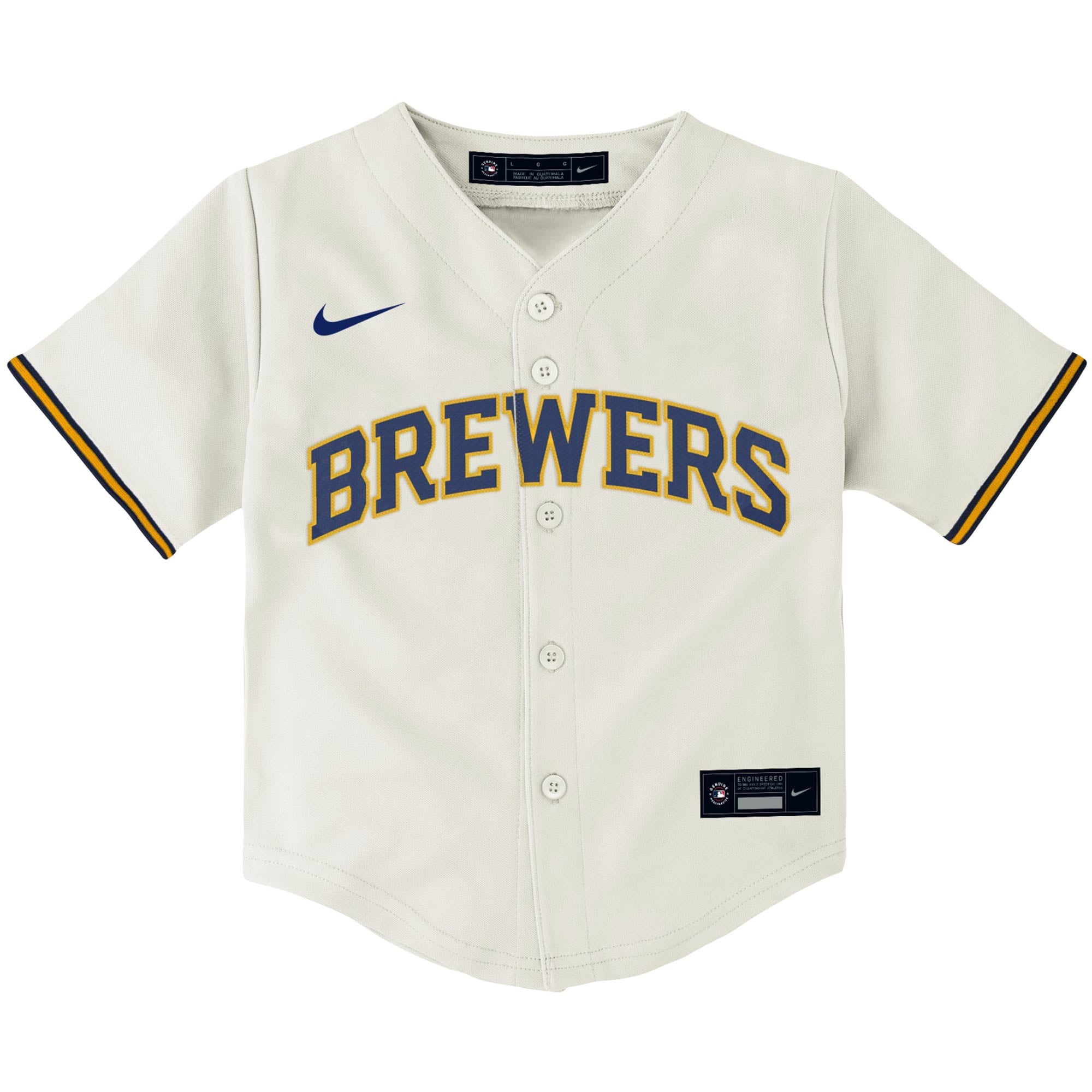 Christian Yelich Milwaukee Brewers  Toddler Home Replica Player Jersey - Cream