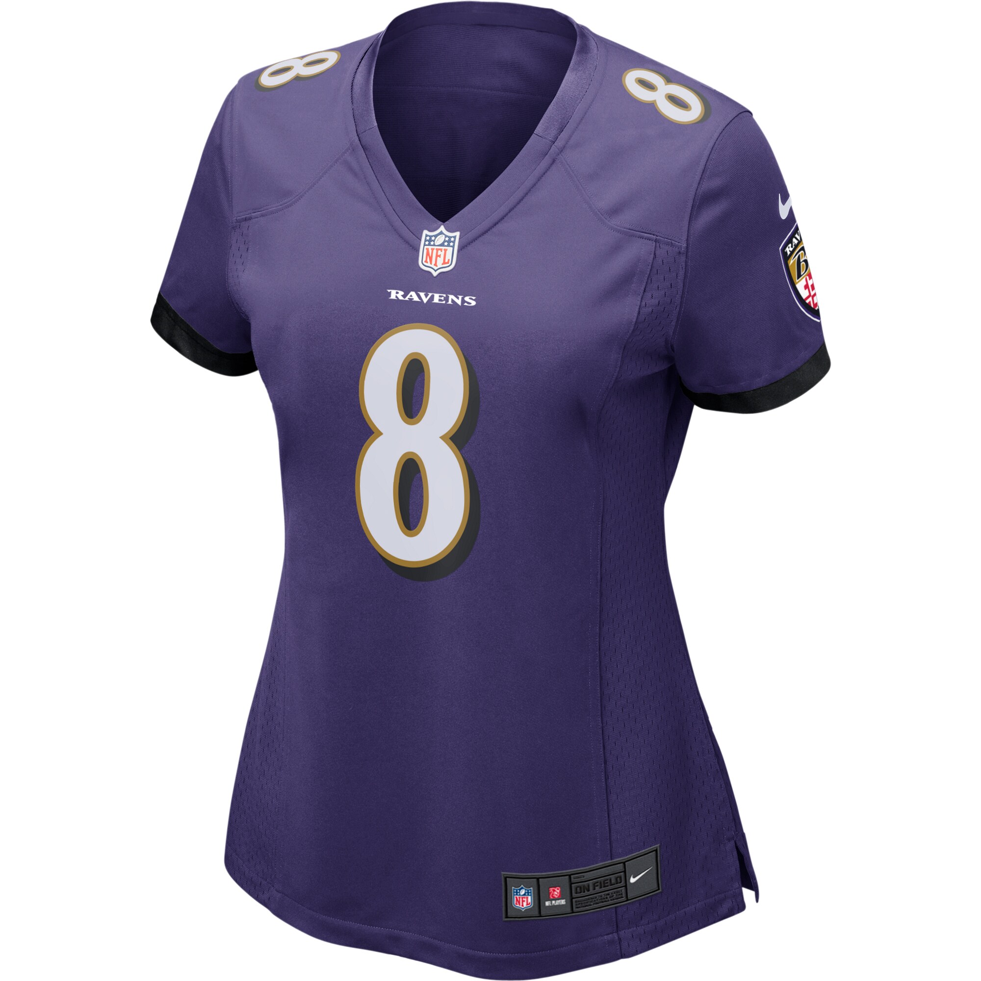 Lamar Jackson Baltimore Ravens  Women's Game Jersey - Purple