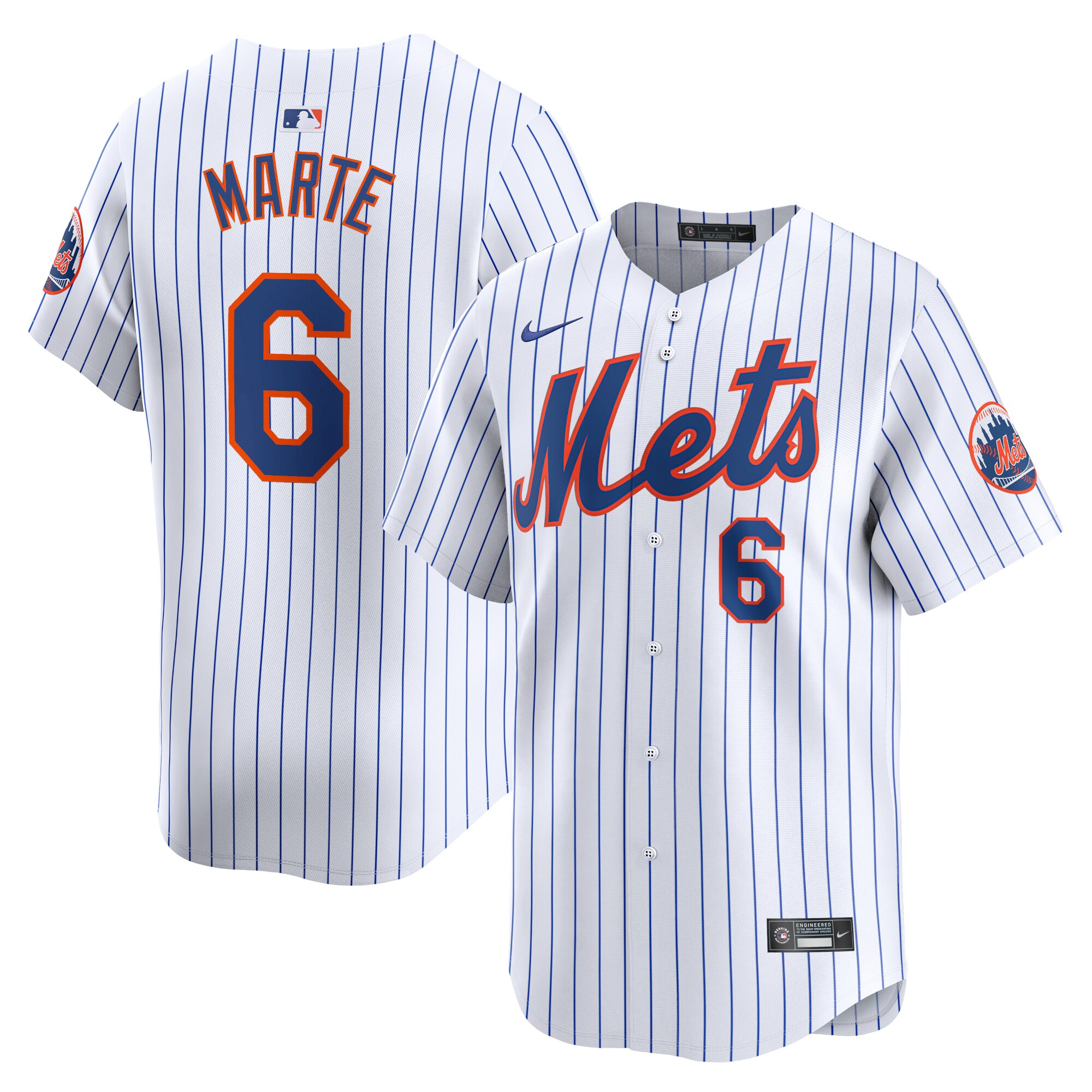 Starling Marte New York Mets  Home Limited Player Jersey - White
