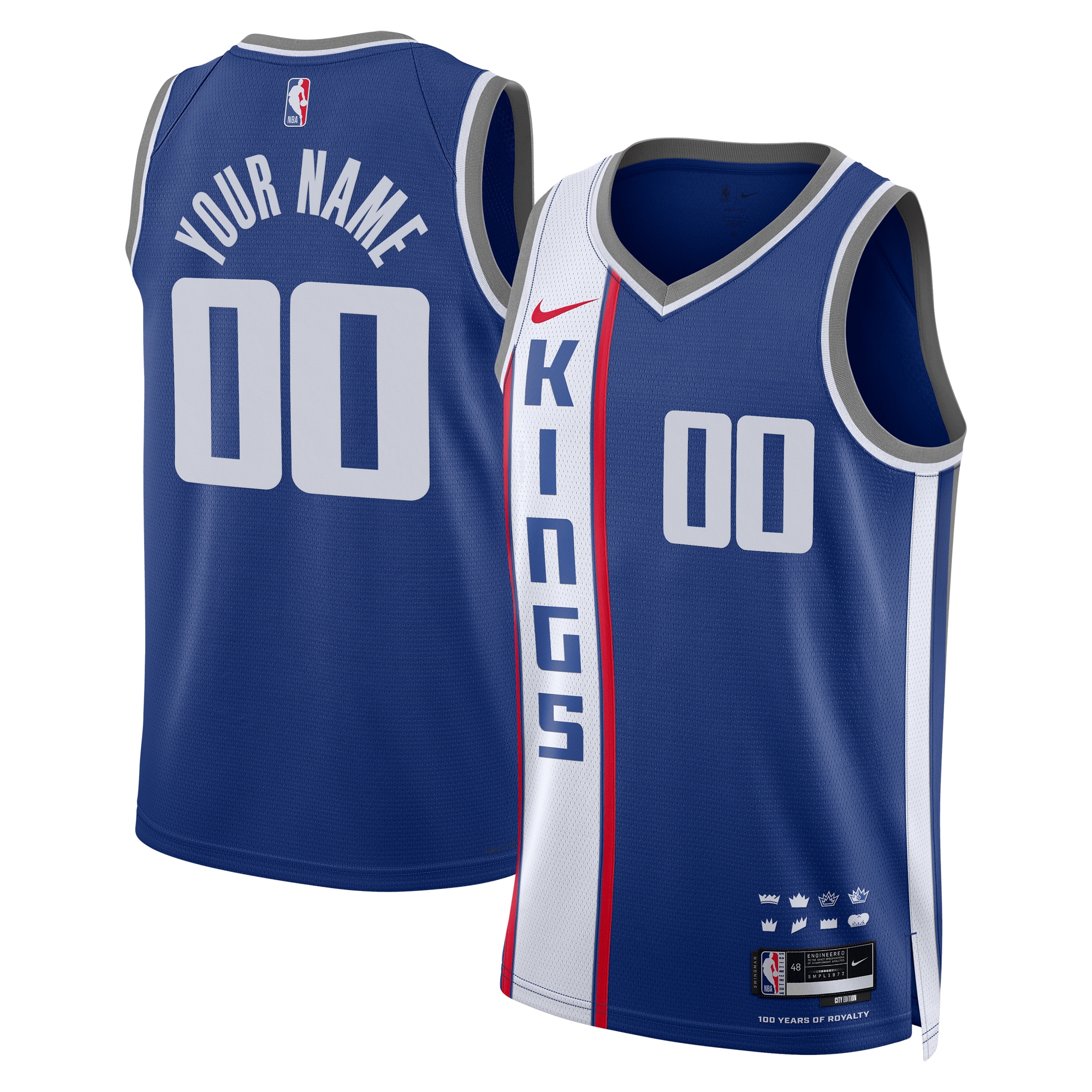 Sacramento Kings  Unisex 2023\/24 Custom Swingman Jersey - Blue - City Edition