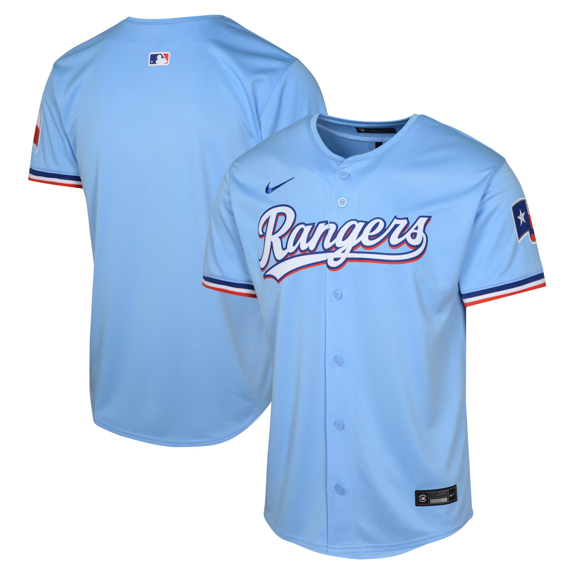 Texas Rangers  Youth Alternate Limited Jersey - Light Blue