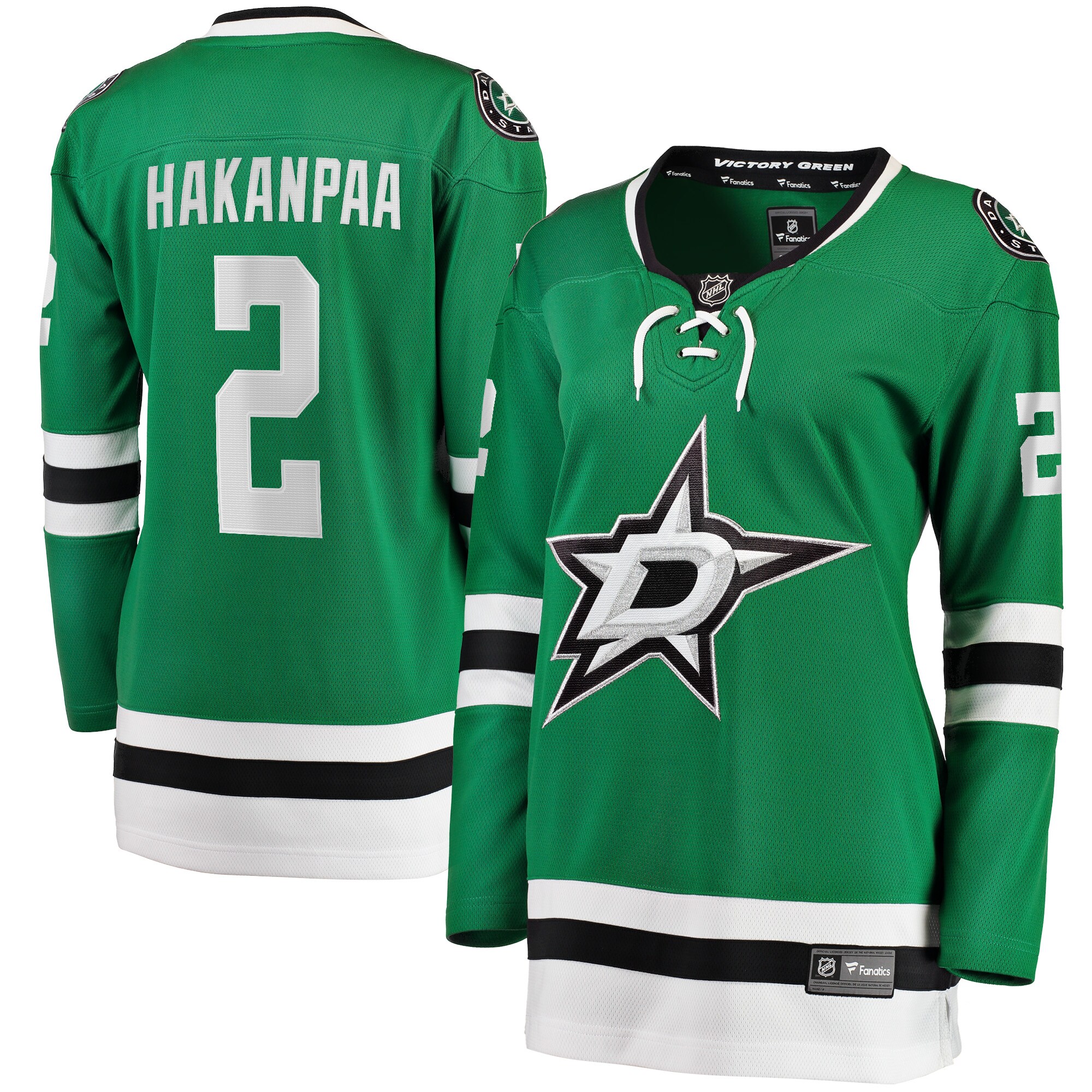 Jani Hakanpaa Dallas Stars Fanatics Women's Home Breakaway Player Jersey - Kelly Green