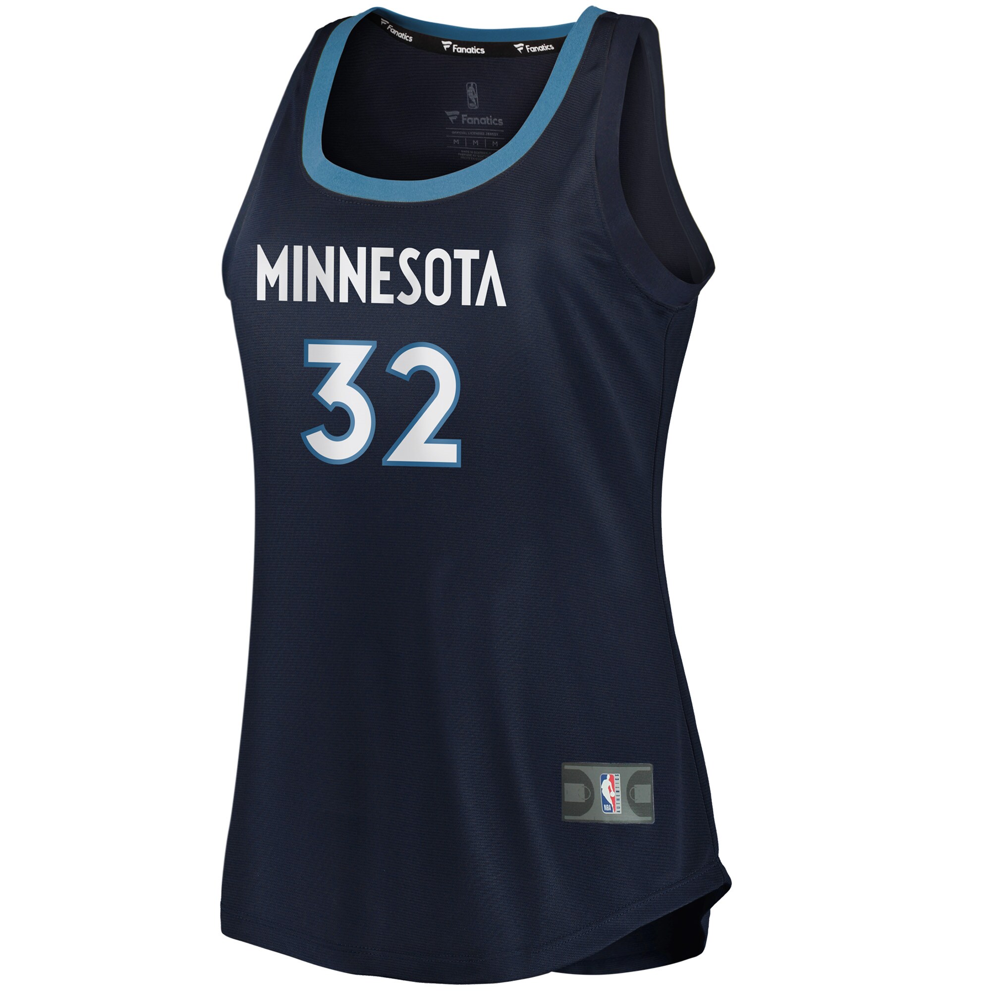 Karl-Anthony Towns Minnesota Timberwolves Fanatics Women's Fast Break Tank Jersey - Icon Edition - Navy