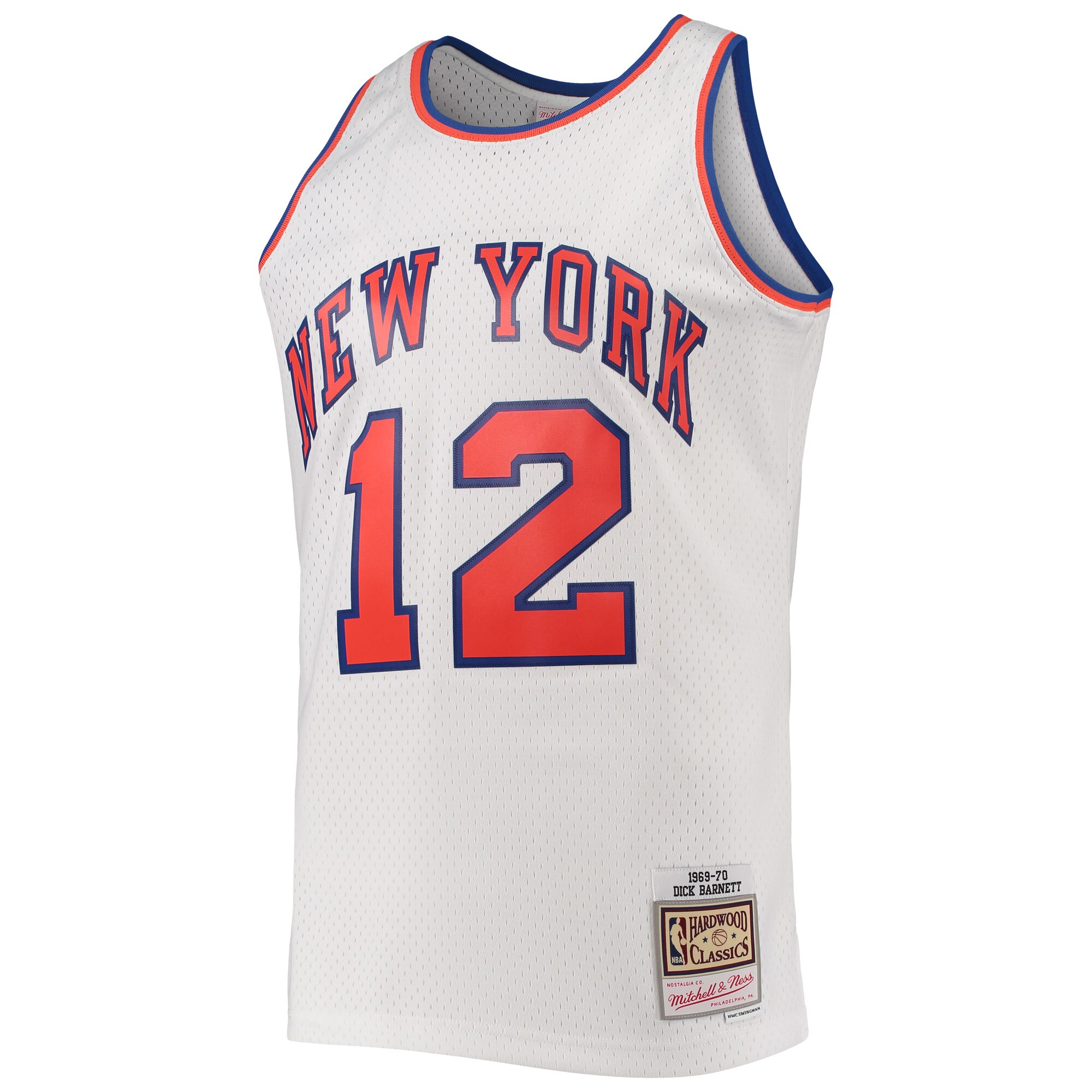 Dick Barnett New York Knicks Mitchell & Ness 1969\/70 Hardwood Classics Swingman Jersey - White