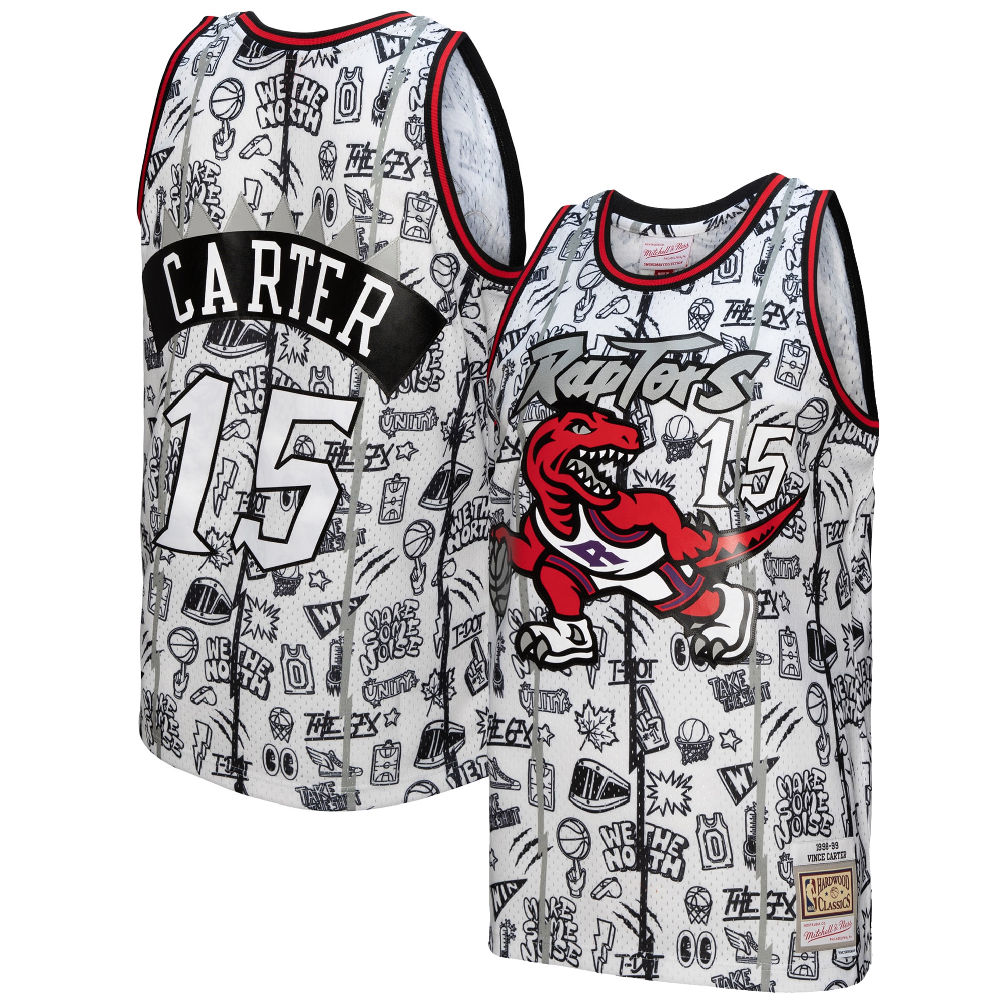 Vince Carter Toronto Raptors Mitchell & Ness 1998\/99 Swingman Jersey - White